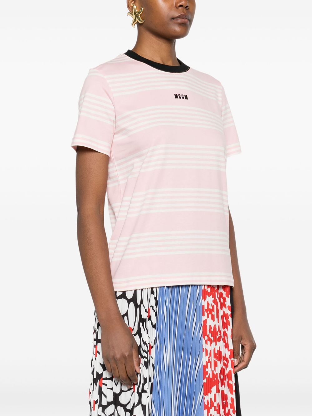 striped T-shirt - 3