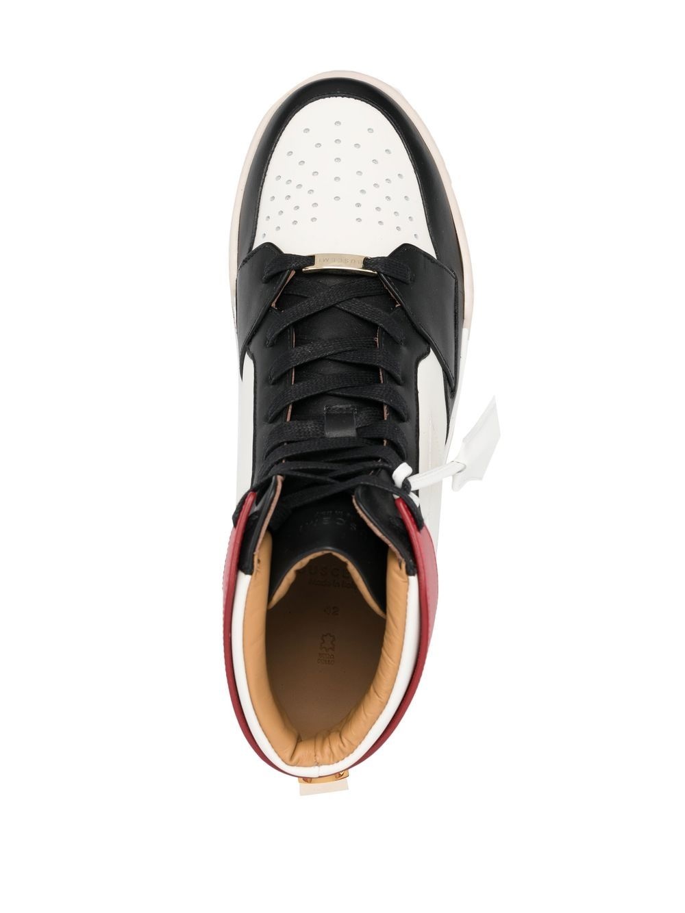 high-top colour-block sneakers - 4