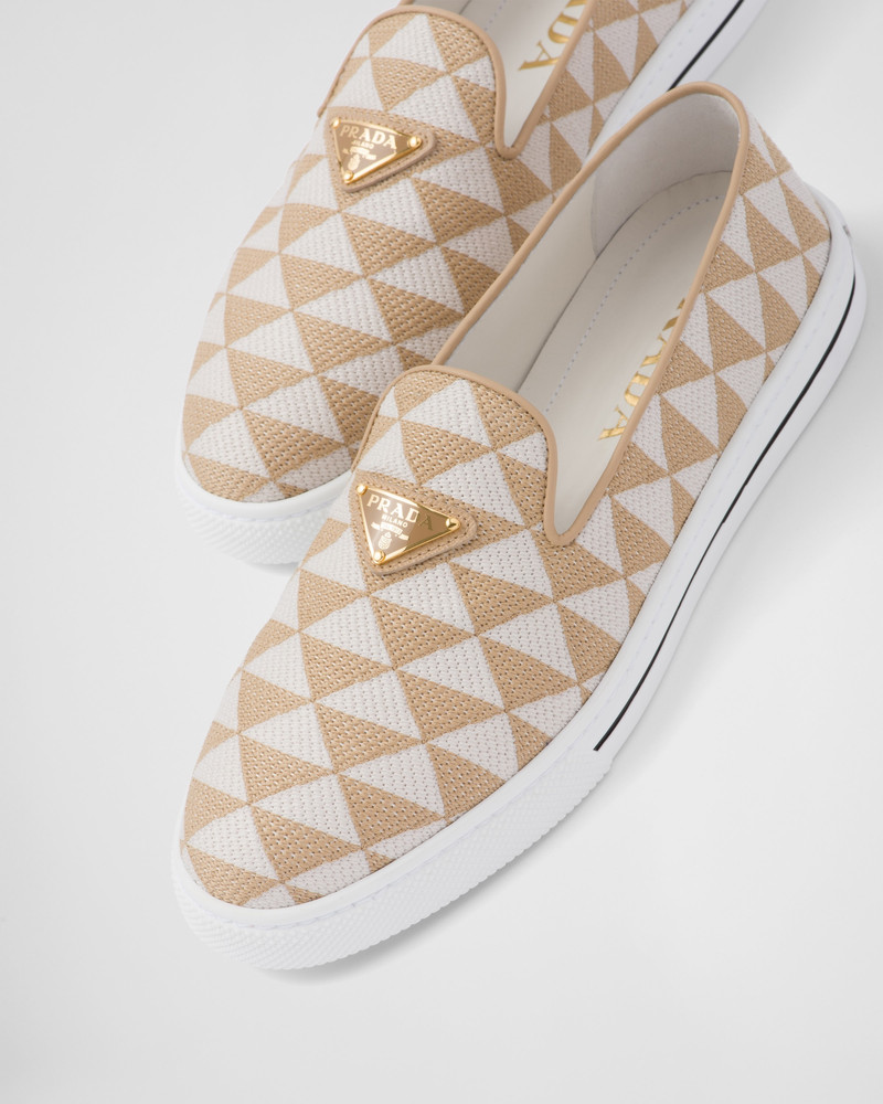 Embroidered fabric slip-on shoes 6