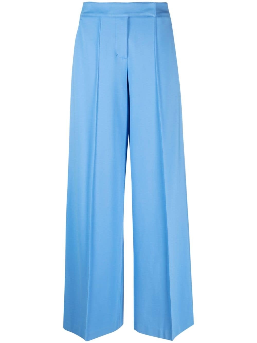 high-waisted flared trousers - 1