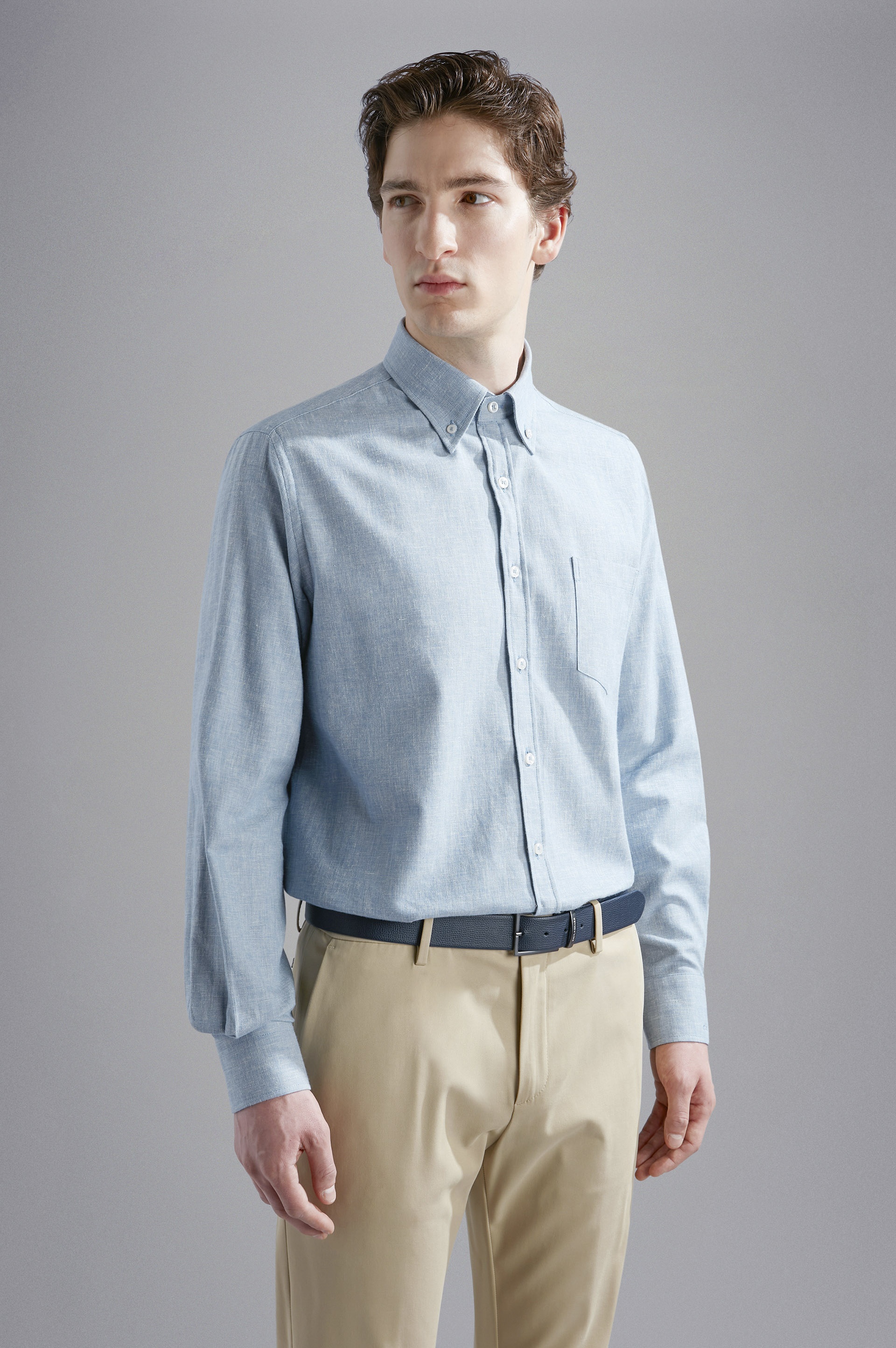 COTTON LINEN CASHMERE SHIRT - 6