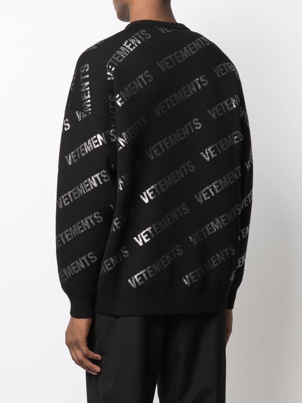 all-over logo print jumper - 5