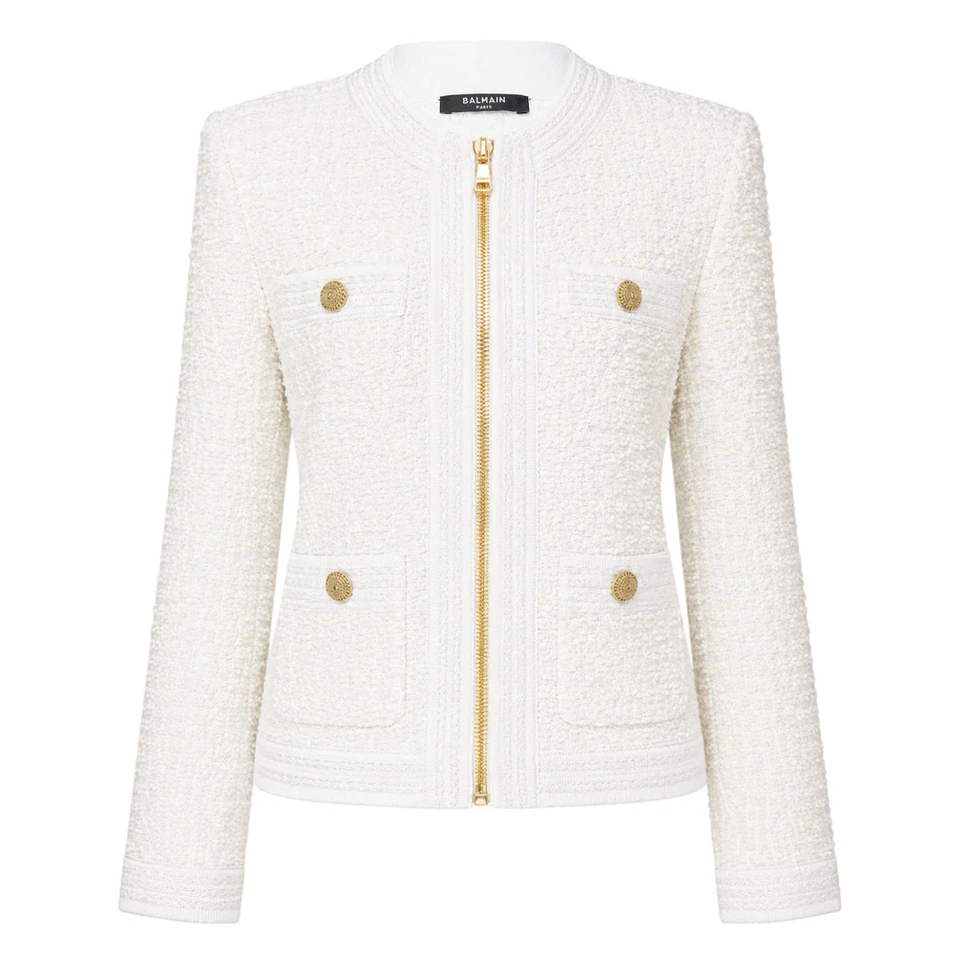 Four Pocket Tweed Jacket - 1