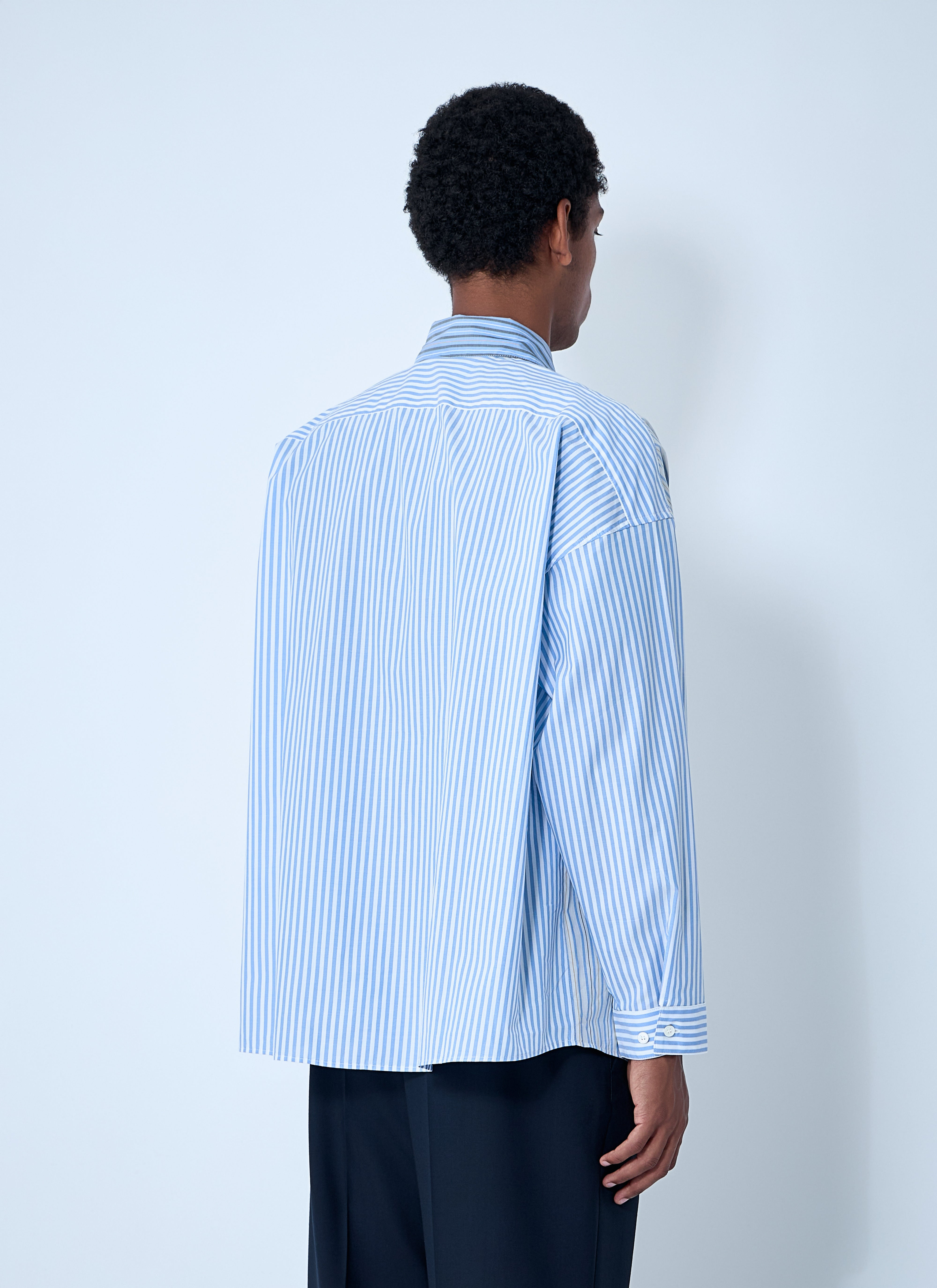 Marni Men Striped Button-Down Shirt - 4