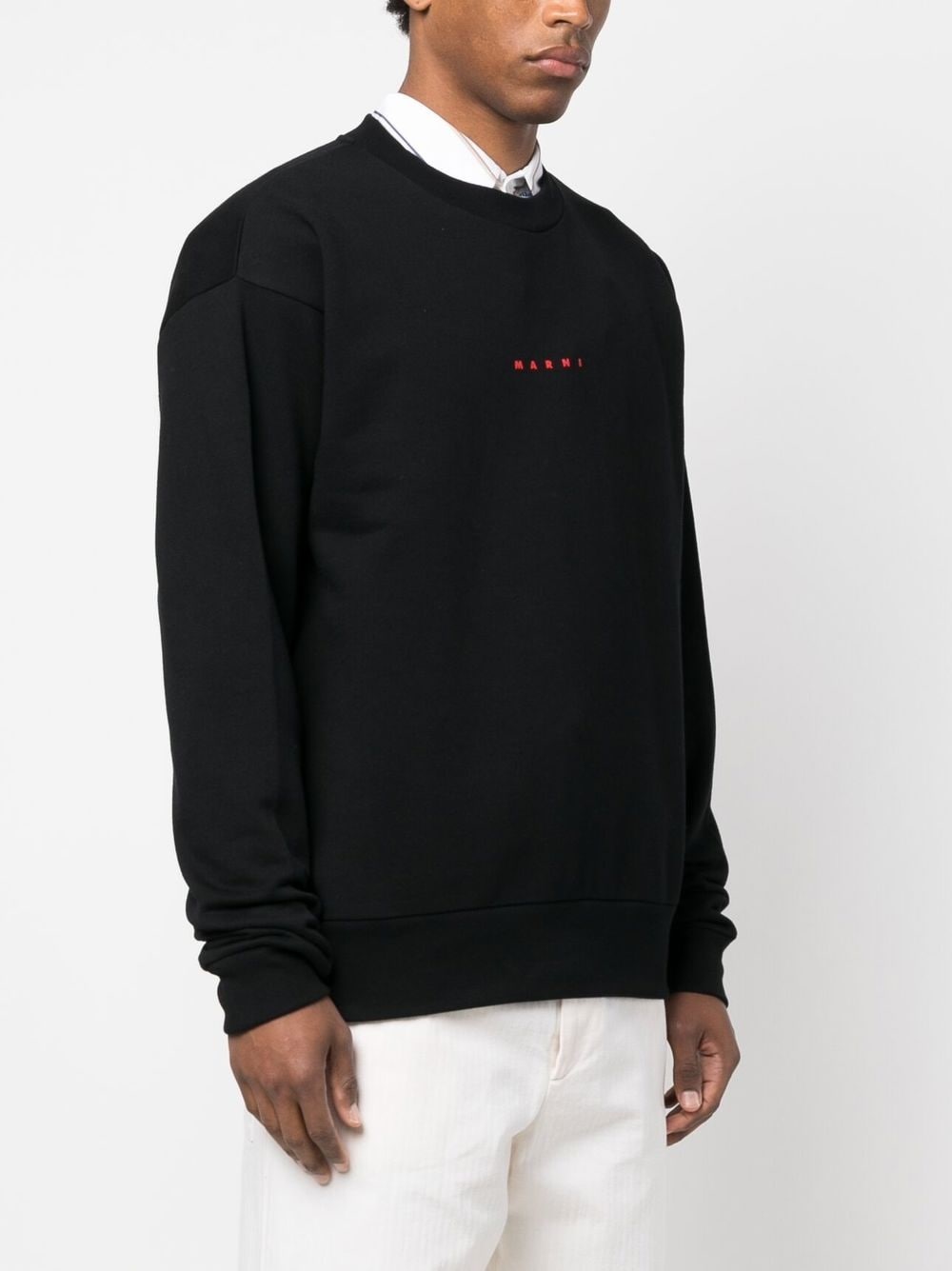 logo-print crew-neck sweatshirt - 3