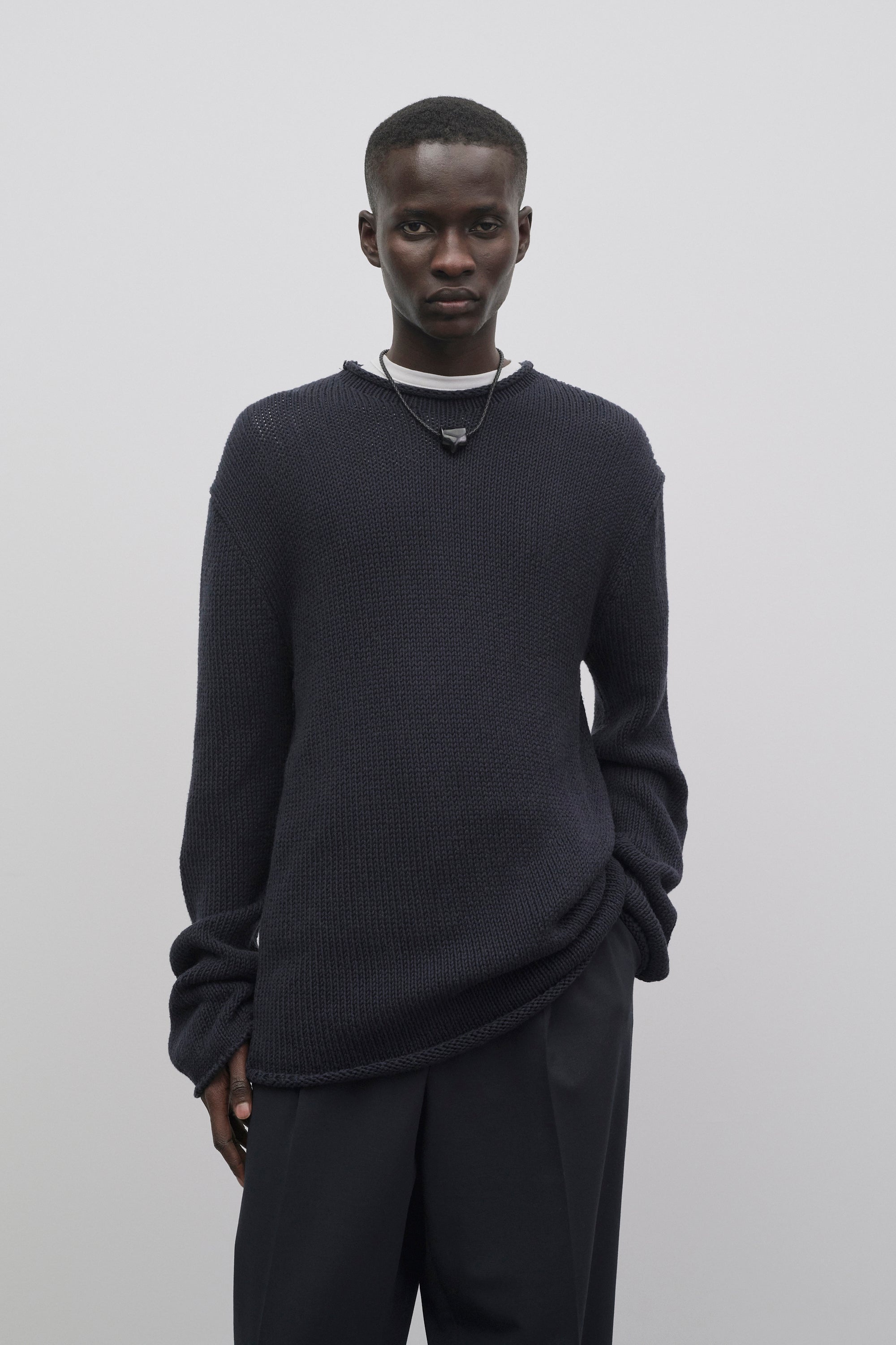 Anteo Top in Cotton and Cashmere - 3