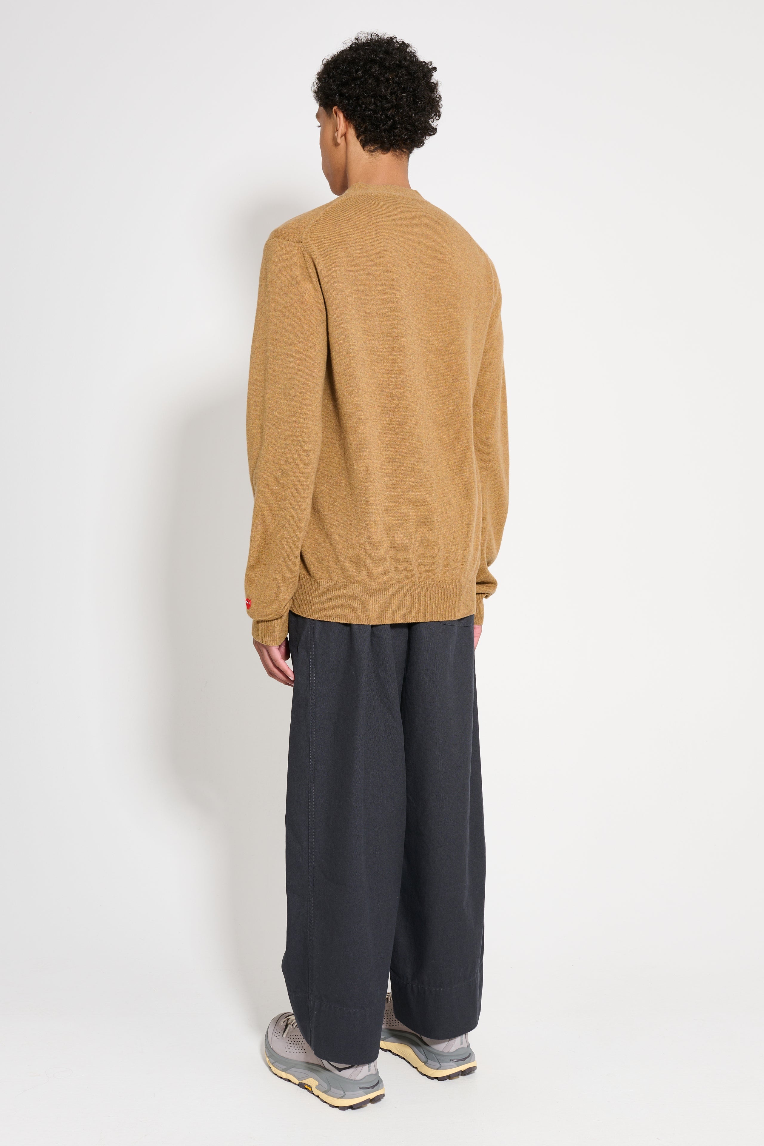 COMME DES GARÇONS PLAY KNIT CARDIGAN CAMEL - 3