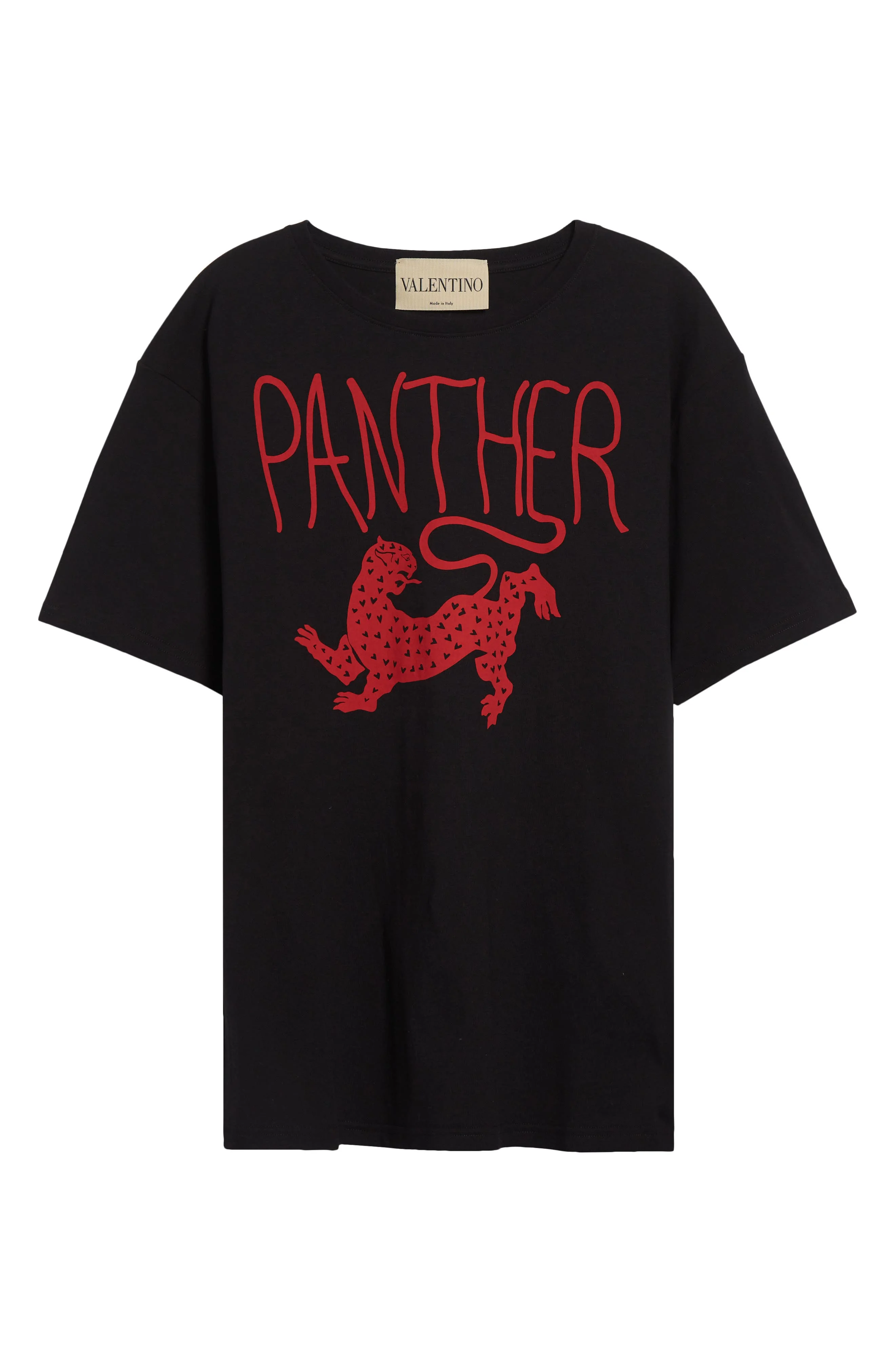 Valentino Panther Graphic T-Shirt in Black/Red at Nordstrom - 1