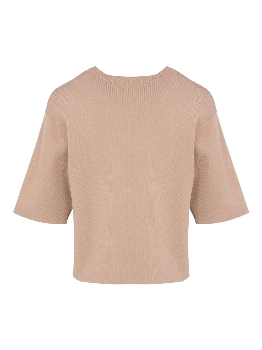 knitted cropped T-shirt - 2