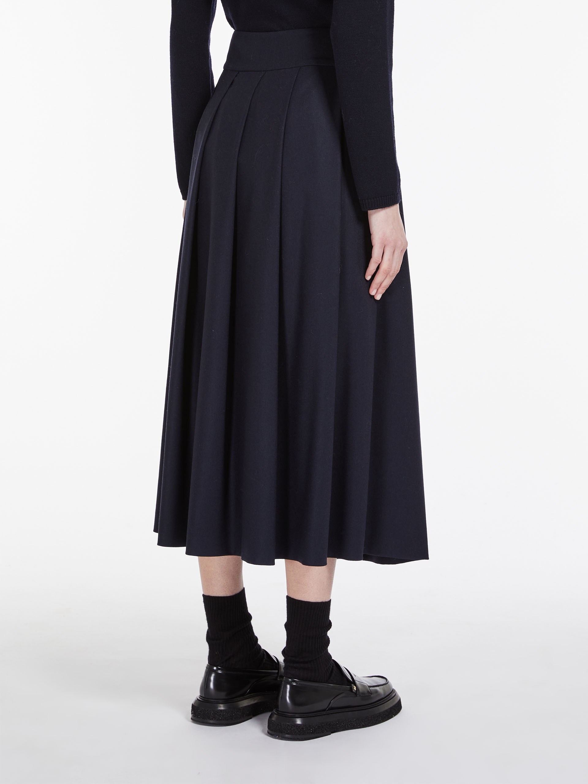 ROMOLO Wool pleated skirt - 4