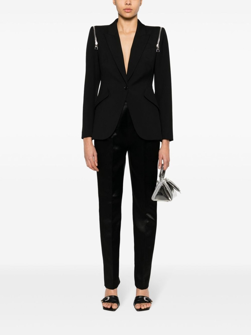 Sportmax satin-weave low-rise trousers outlook
