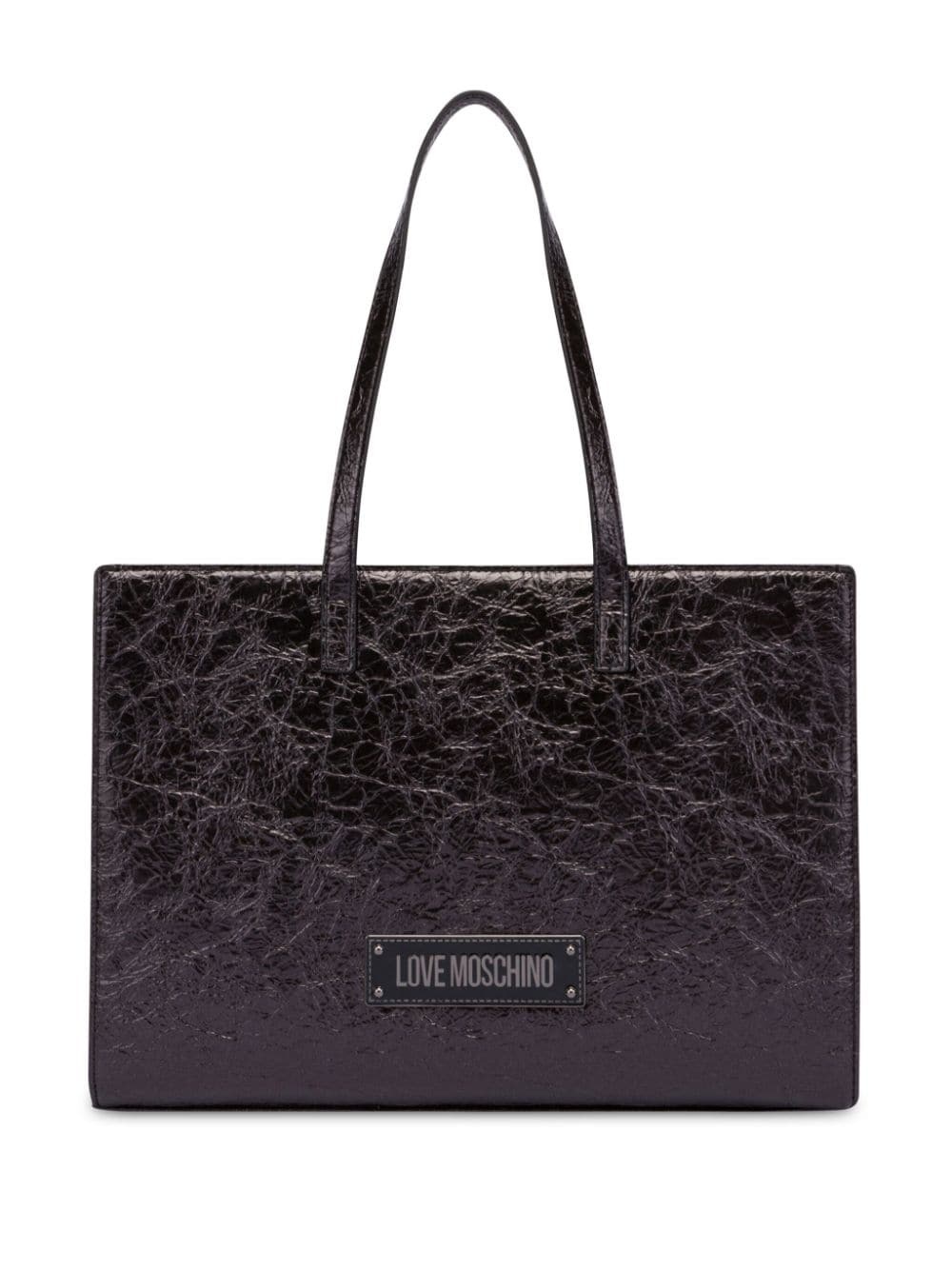 logo-plaque tote bag - 1