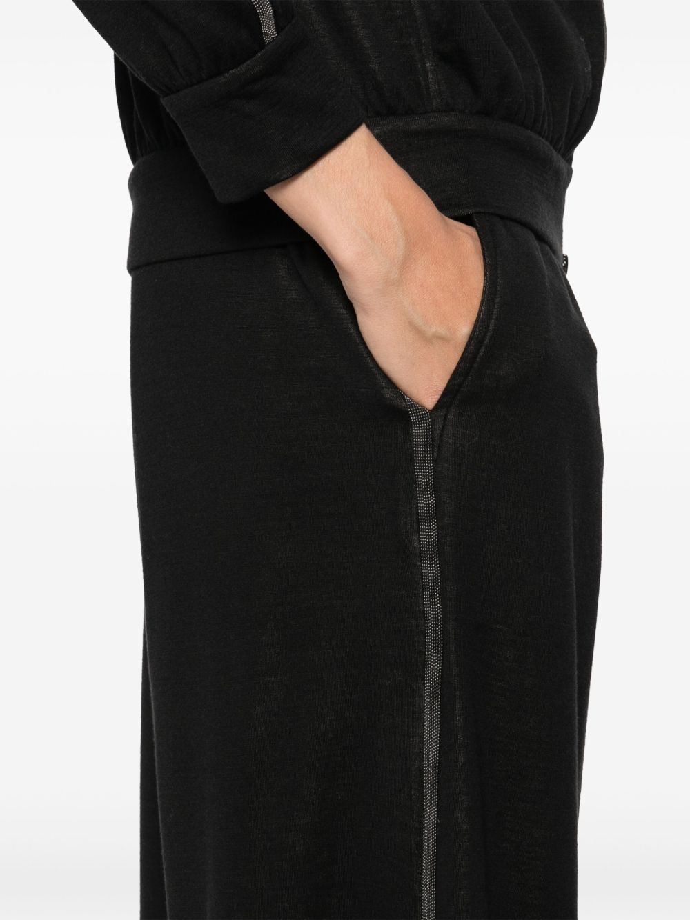 stripe-detail trousers - 5