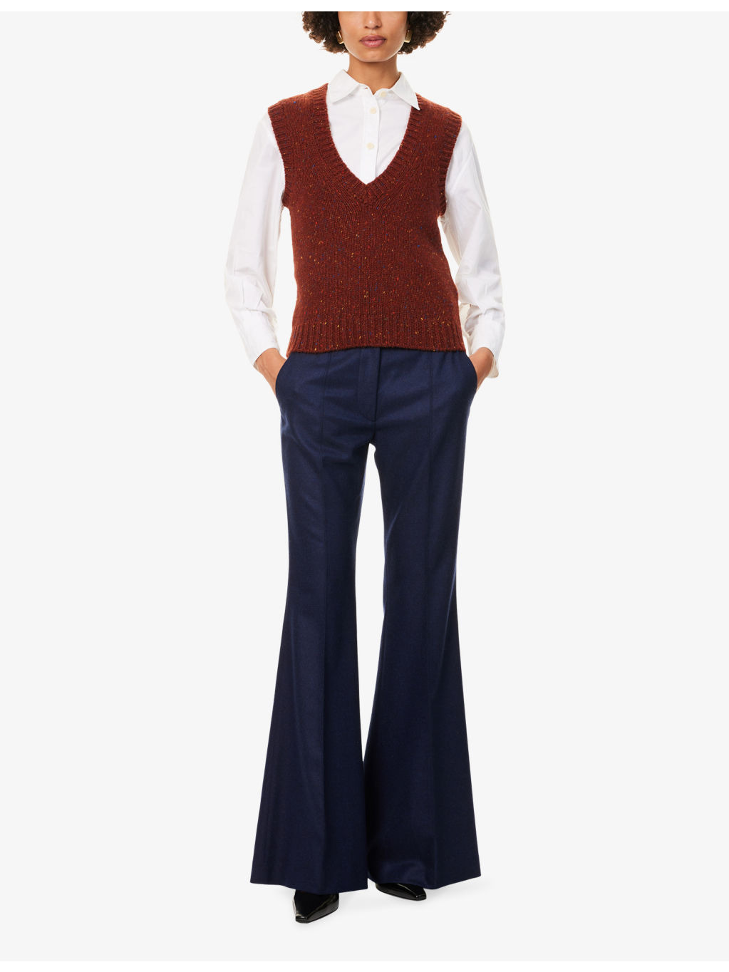 Solomon Cashmere-Knit Vest - 2