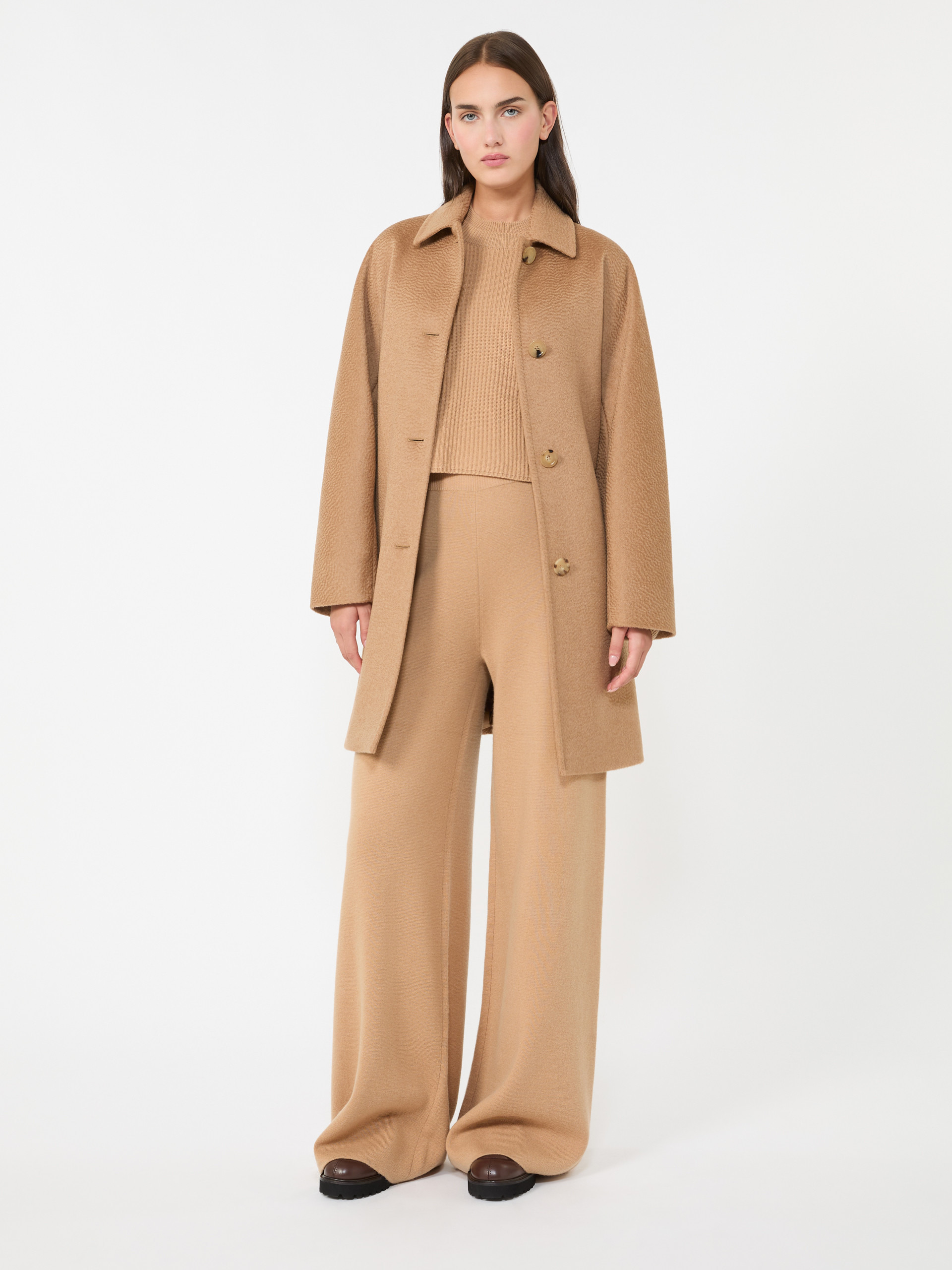 FILATO Camel coat with belt - 2