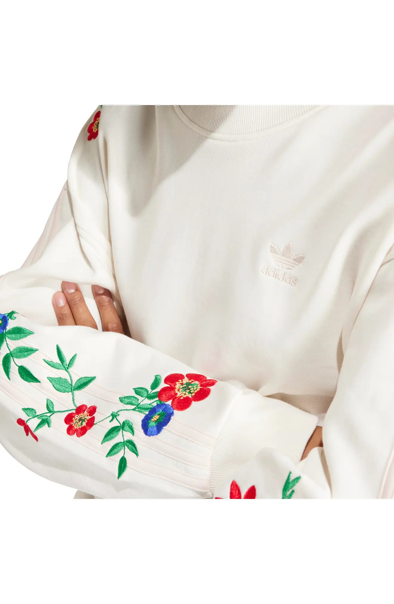 Floral Embroidered Sweatshirt - 3