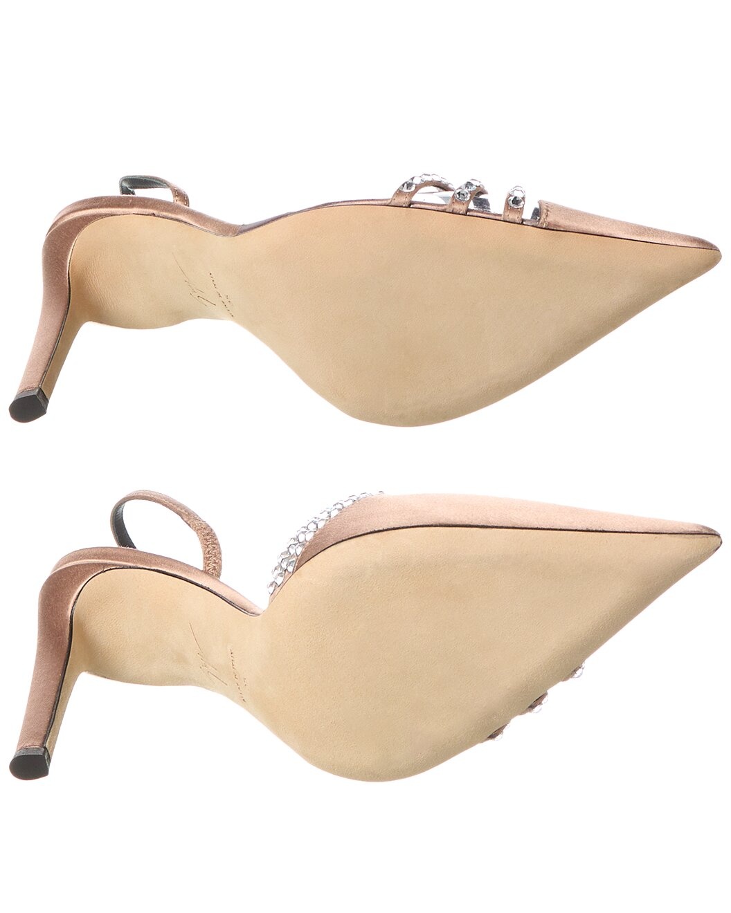Giuseppe Zanotti Braquel 105 Satin & Vinyl Slingback Pump (Authentic Pre-Loved) - 4