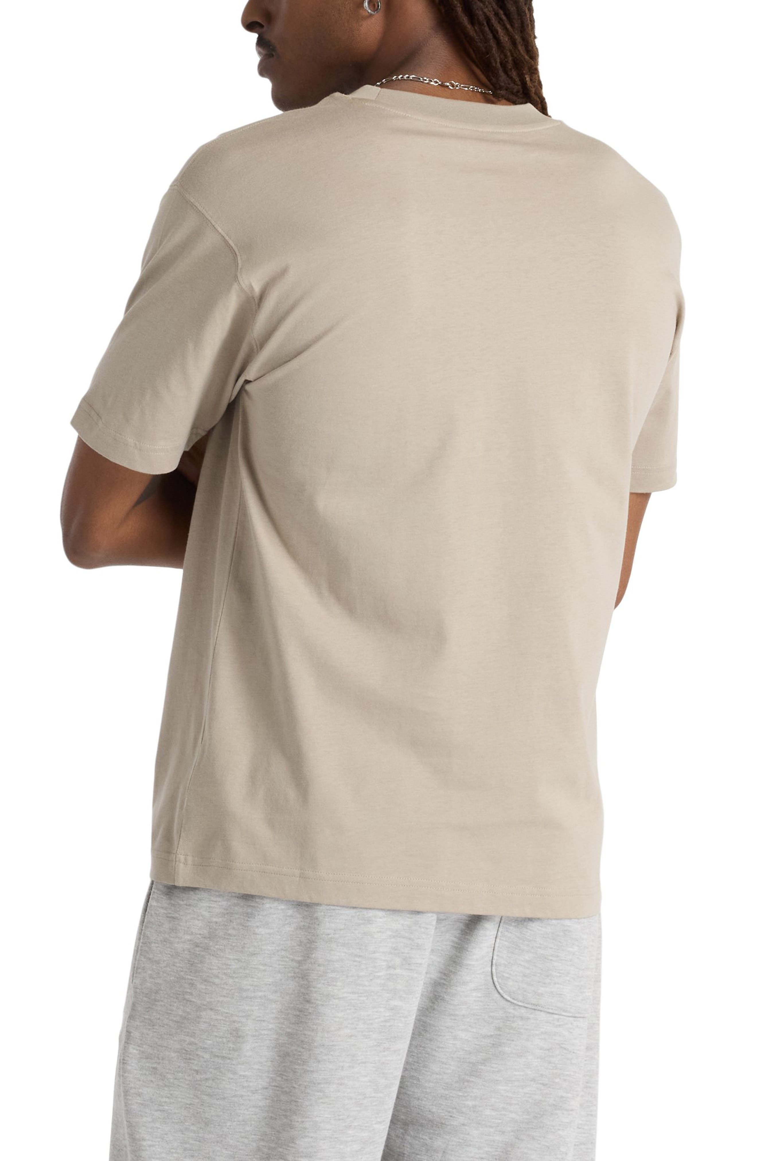 New Balance Sport Essentials Relaxed Fit Cotton T-Shirt in Arid Stone at Nordstrom - 2