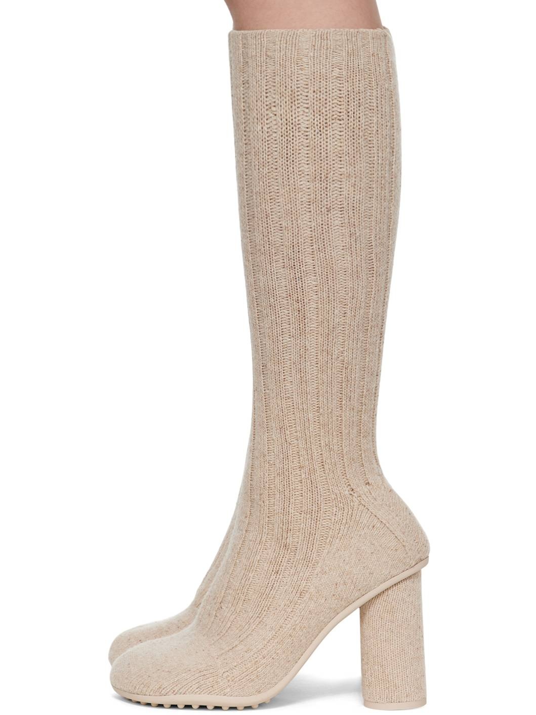 Beige Atomic Boots - 3