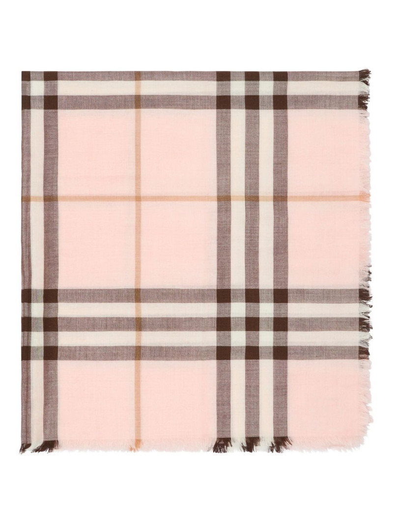 Burberry reversible checked scarf outlook