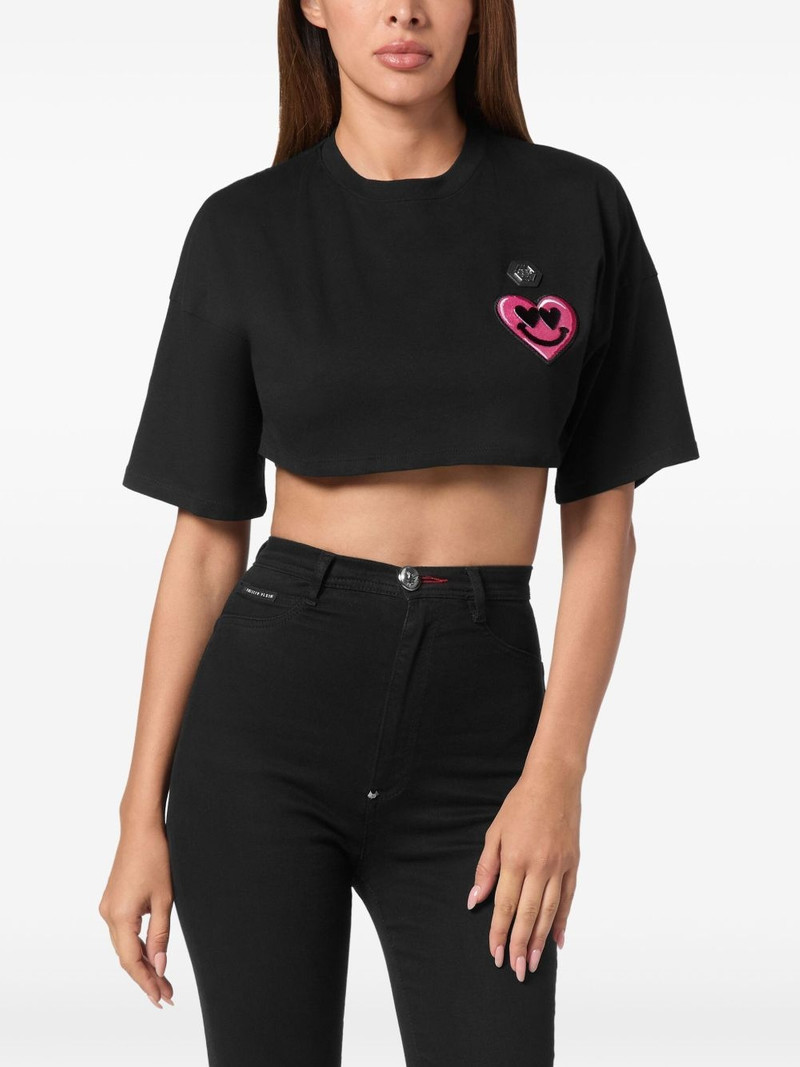 PHILIPP PLEIN cropped t-shirt outlook
