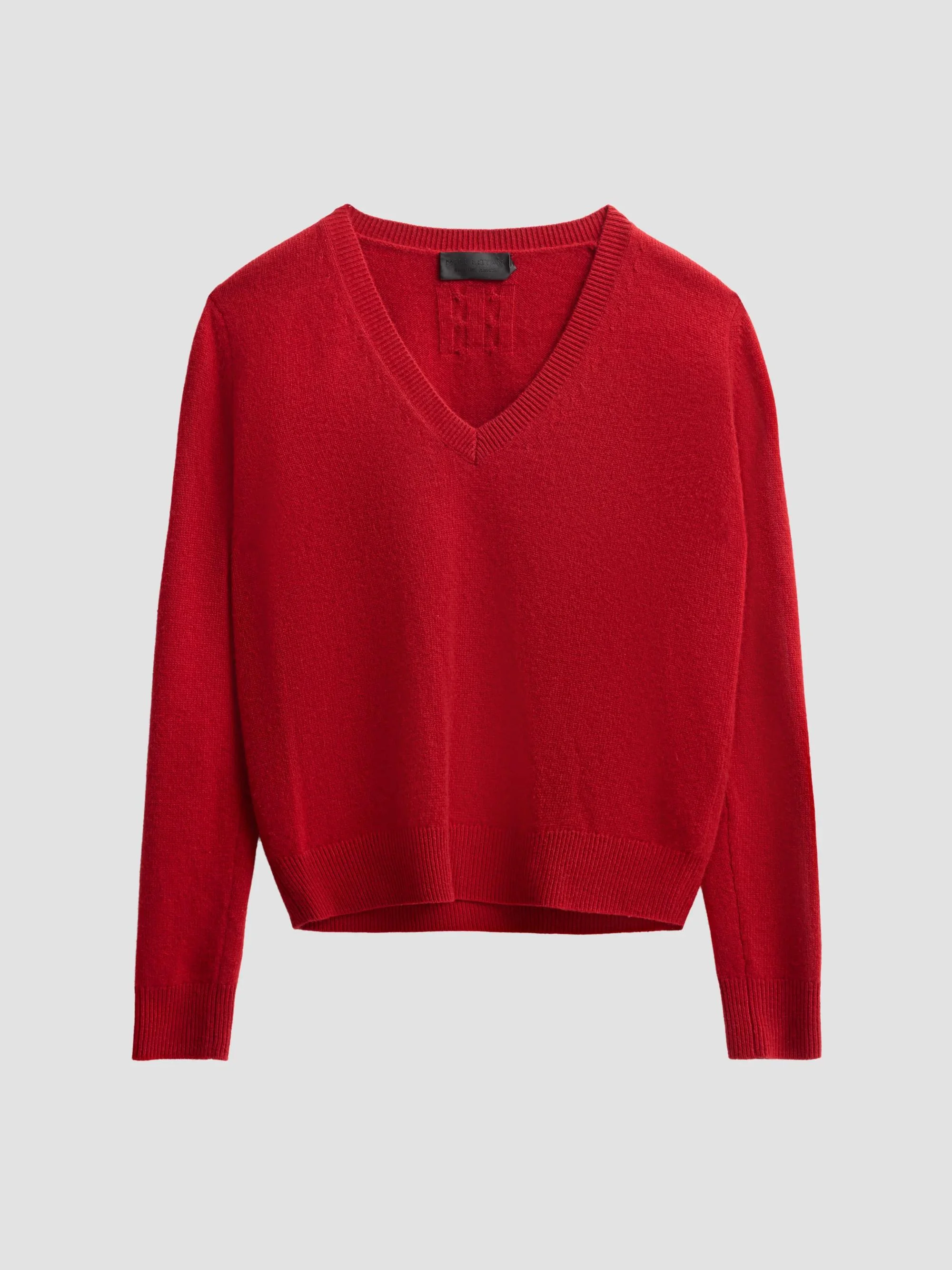 Women's Emma Cashmere Sweater - Crimson Red - 1