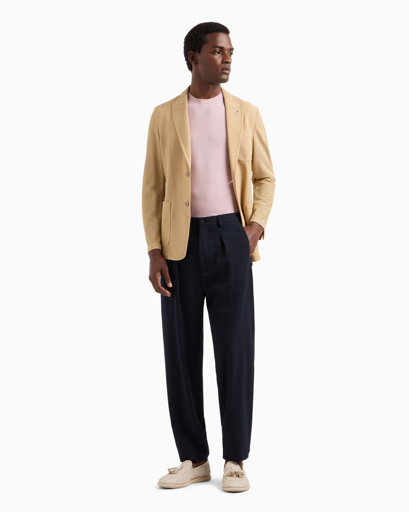GIORGIO ARMANI CREW-NECK LONG-SLEEVED T-SHIRT IN STRETCH VISCOSE JERSEY outlook