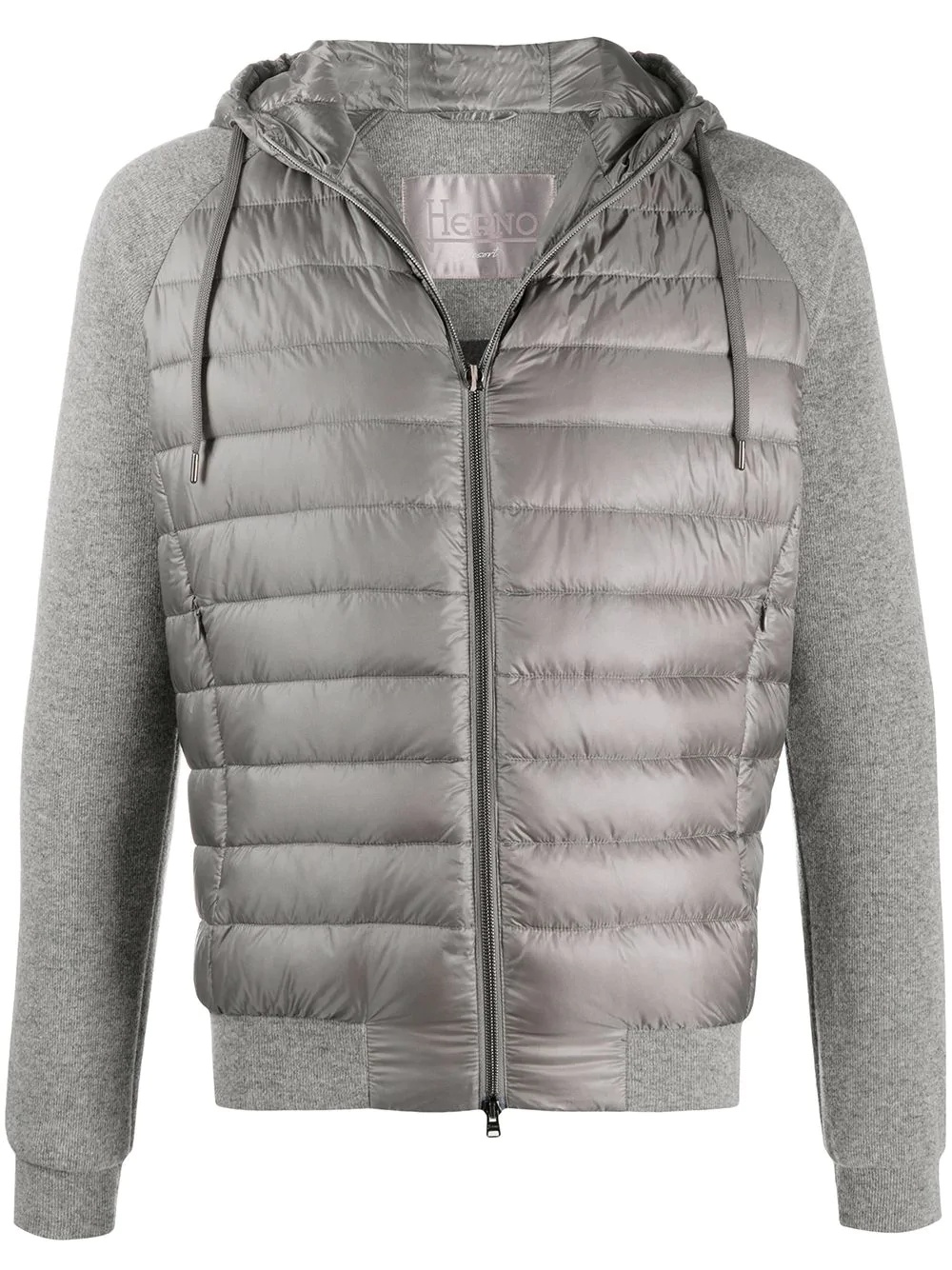 panelled padded jacket - 1