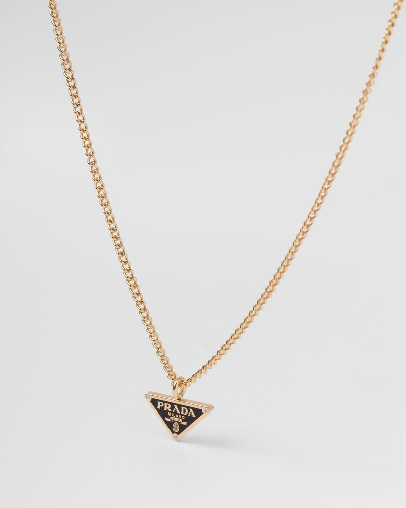Eternal Gold pendant necklace in yellow gold with diamonds 3