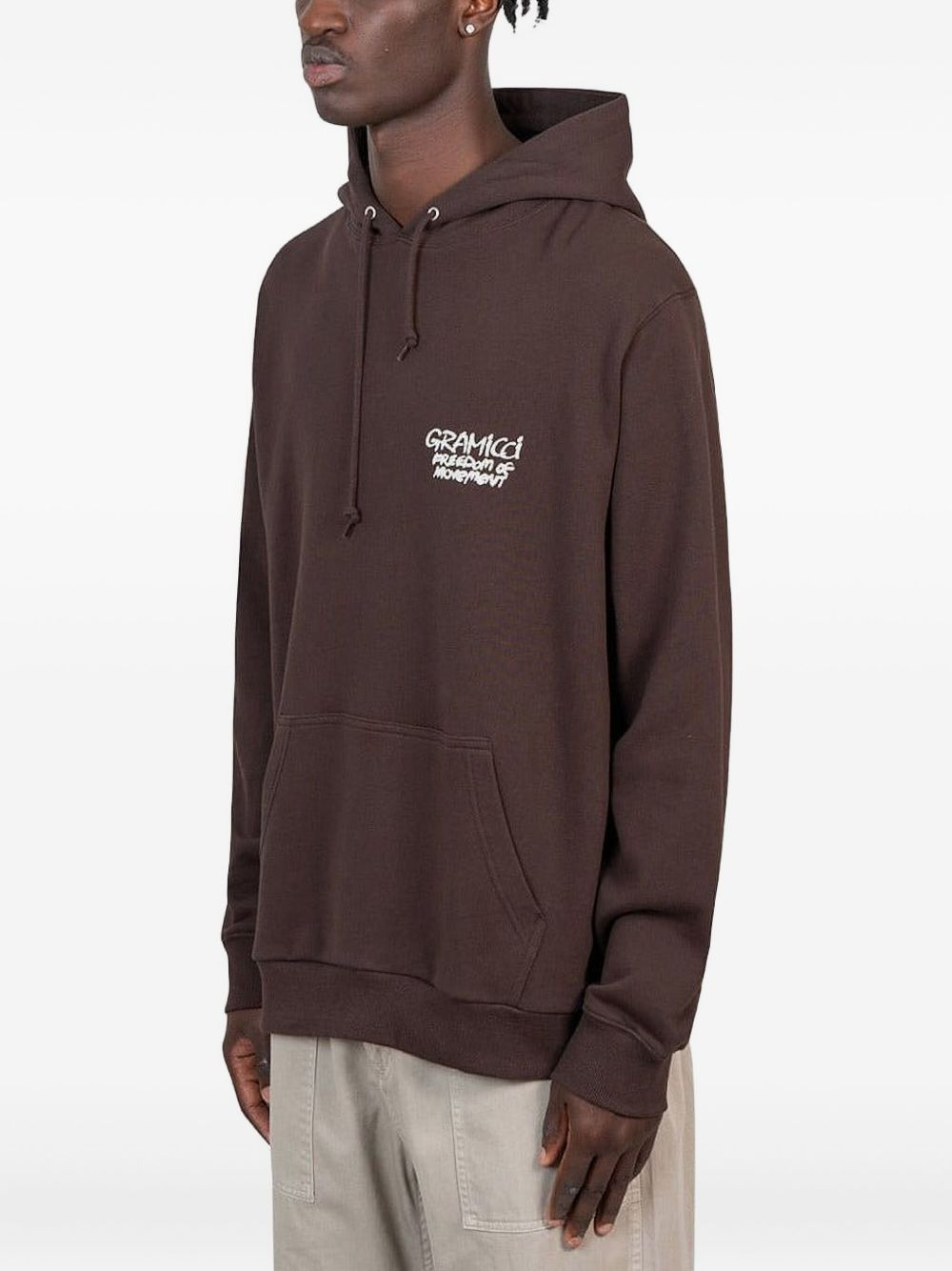 Napping Climber graphic-print cotton hoodie - 2