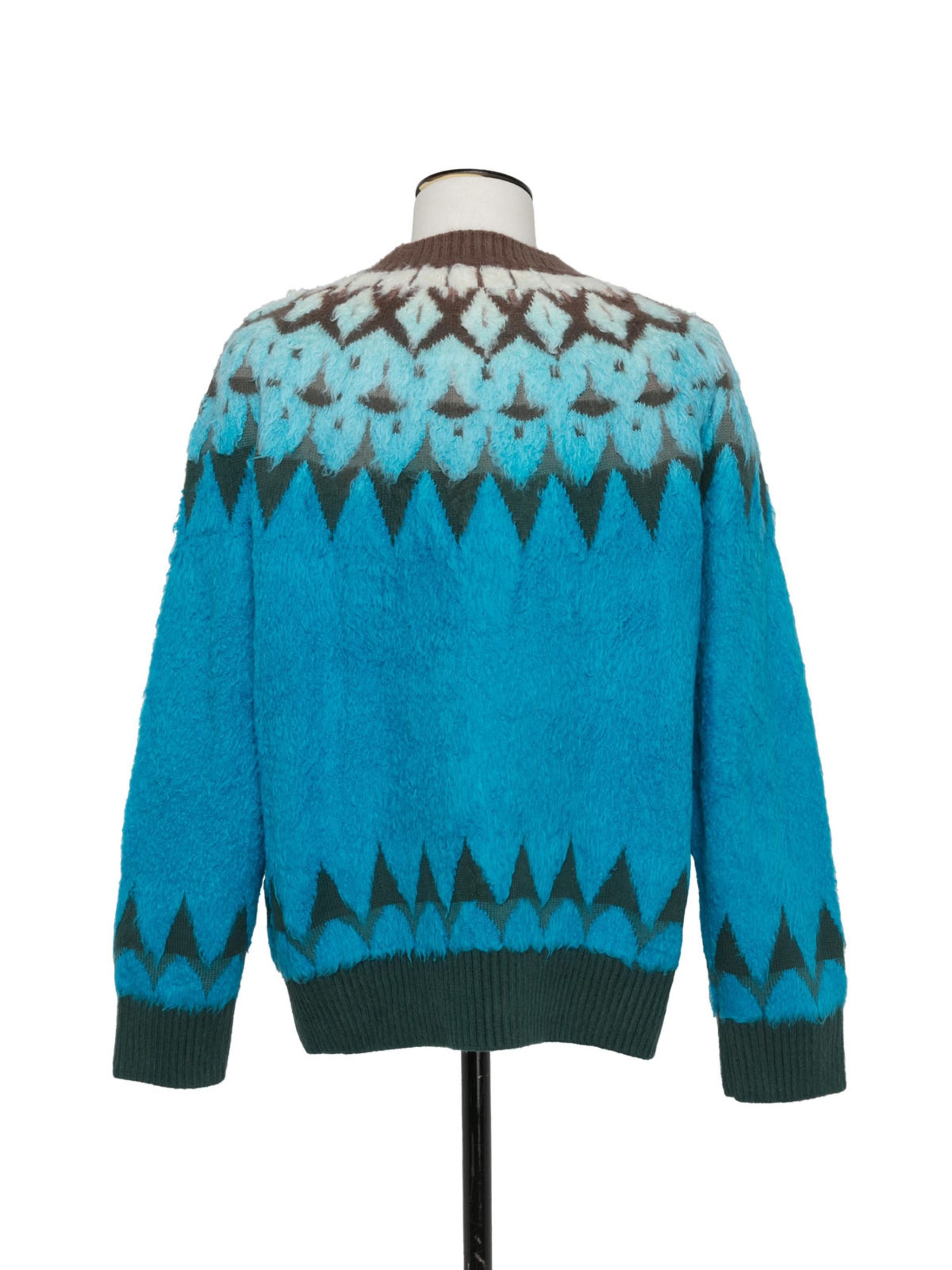 Jacquard Knit Cardigan - 3