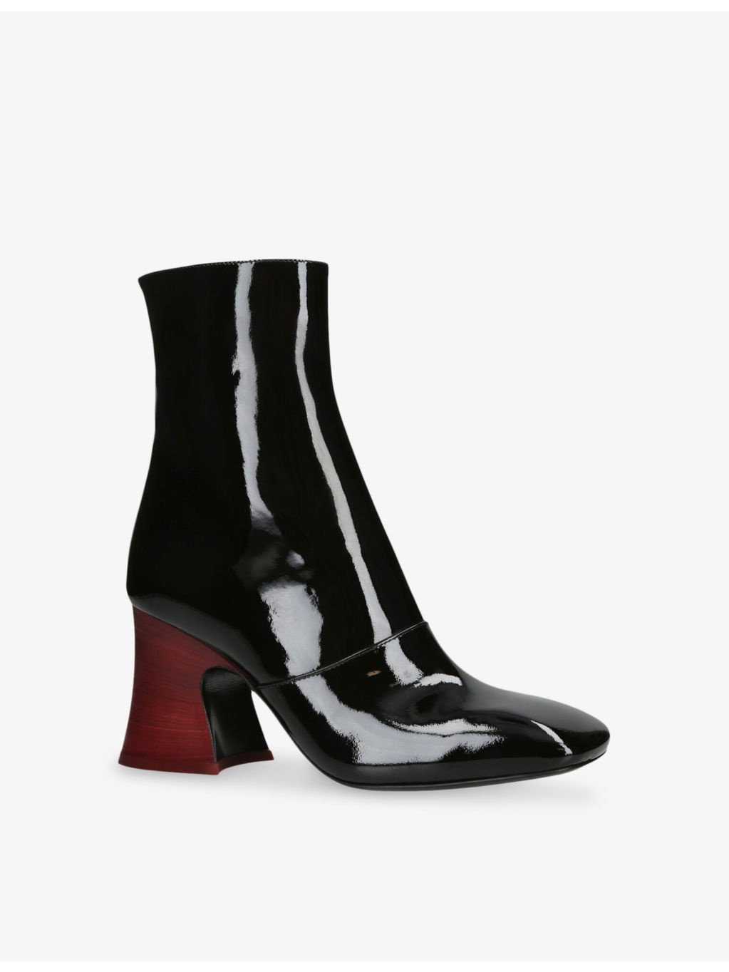 Janis Patent-Leather Heeled Ankle Boots - 3