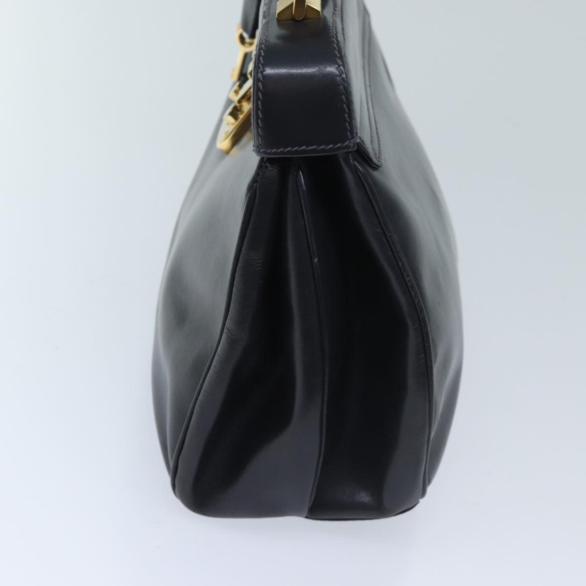 GUCCI Ready Lock Hand Bag Leather Navy 000 406 000 406 - 3
