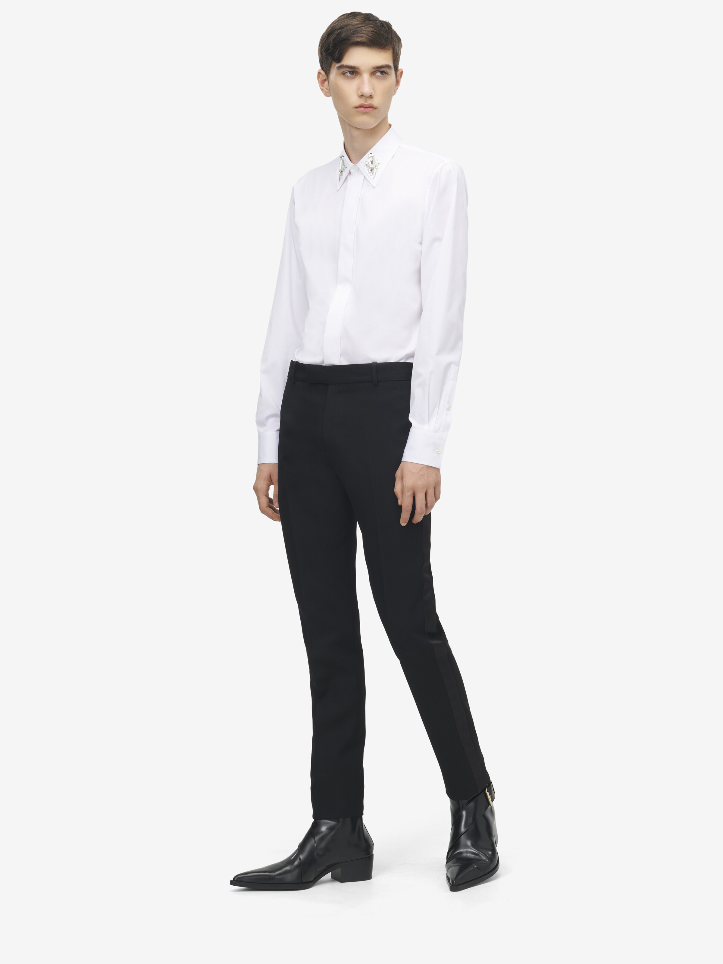 Crystal Mirror Embroidery Shirt - 4