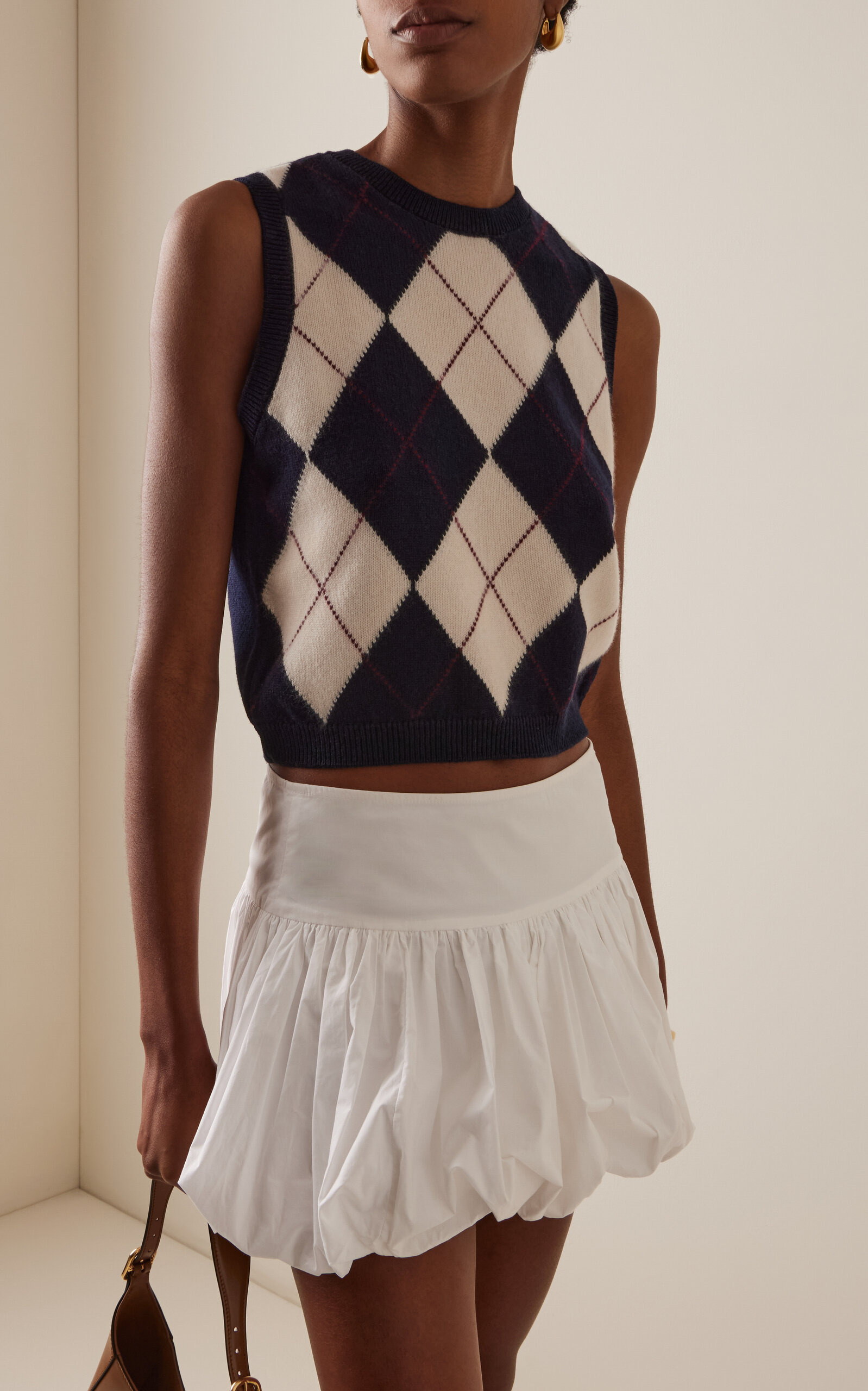 x Sotheby's Cashmere Argyle Vest navy - 2