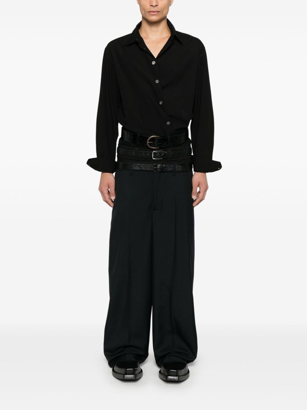 layered tailored trousers - 2