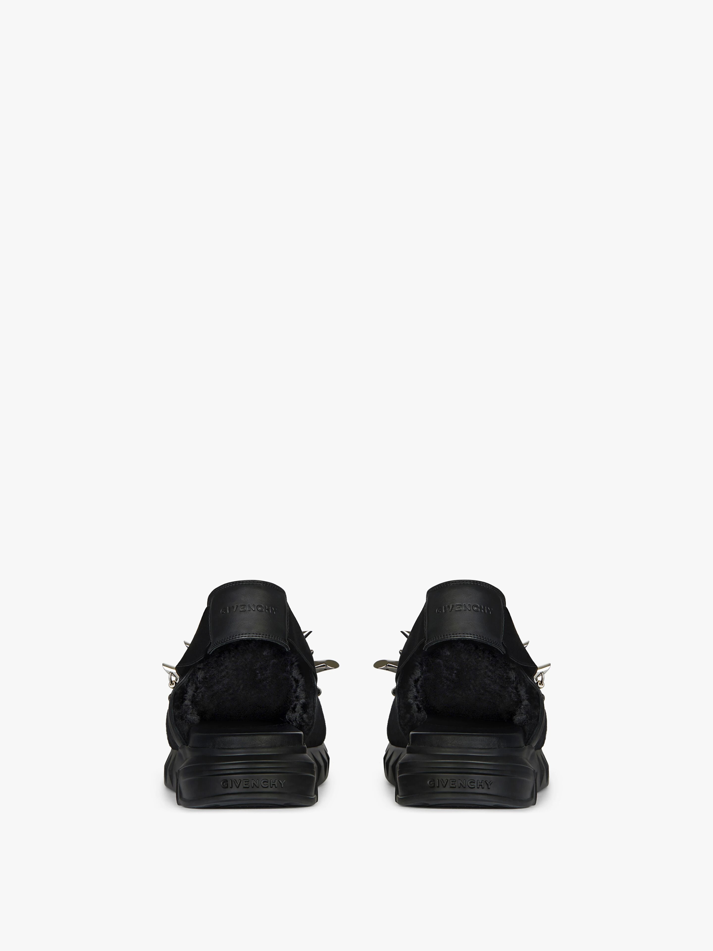 MARSHMALLOW SANDALS IN RUBBER, SUEDE, SHEARLING WITH STUDS - 5