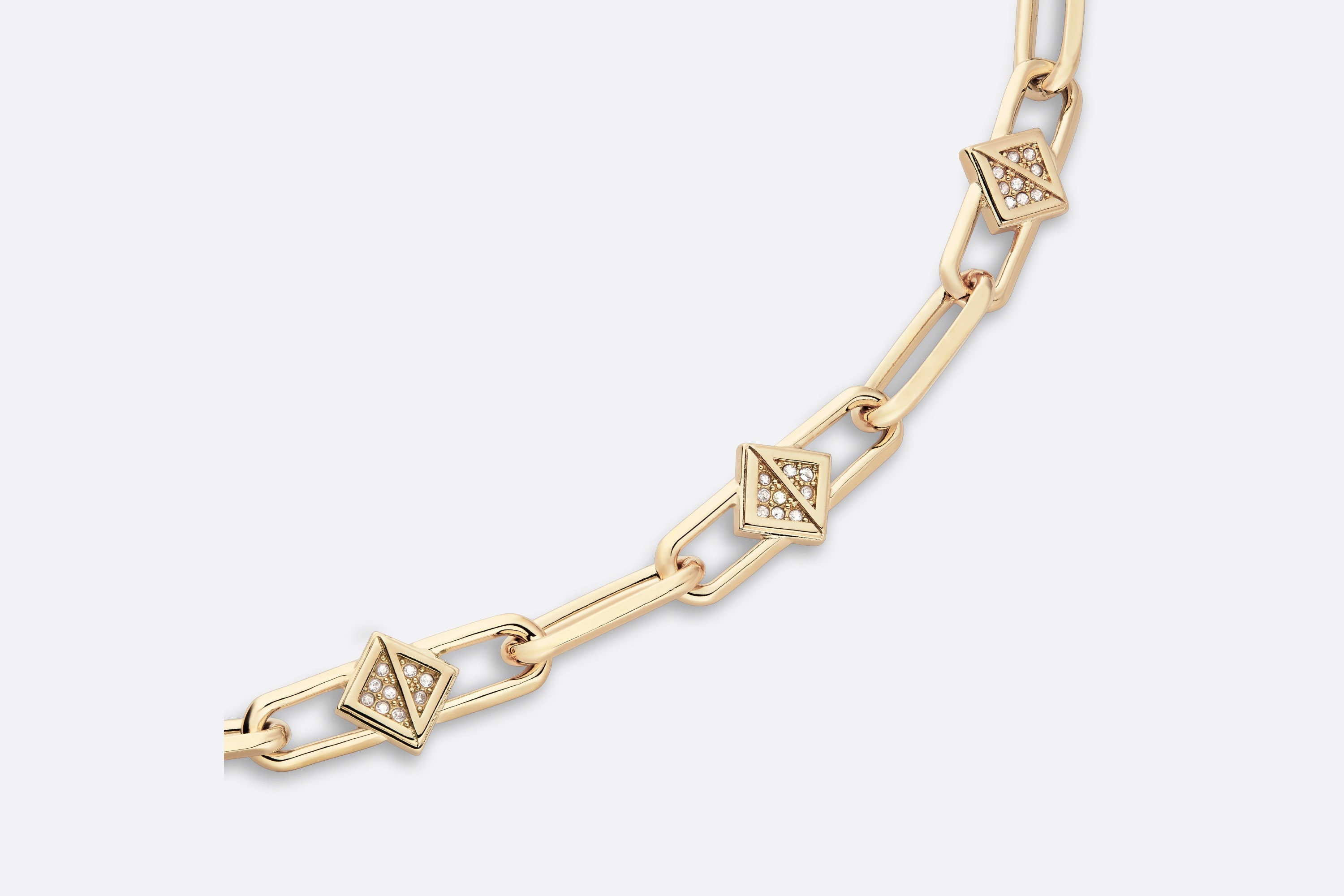 CD Diamond Chain Link Necklace - 4