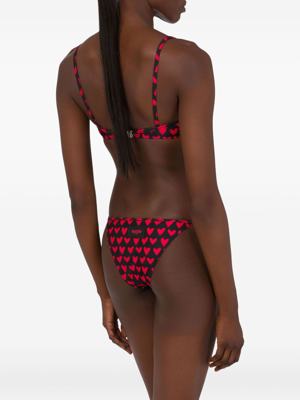 heart-print bikini bottoms - 3