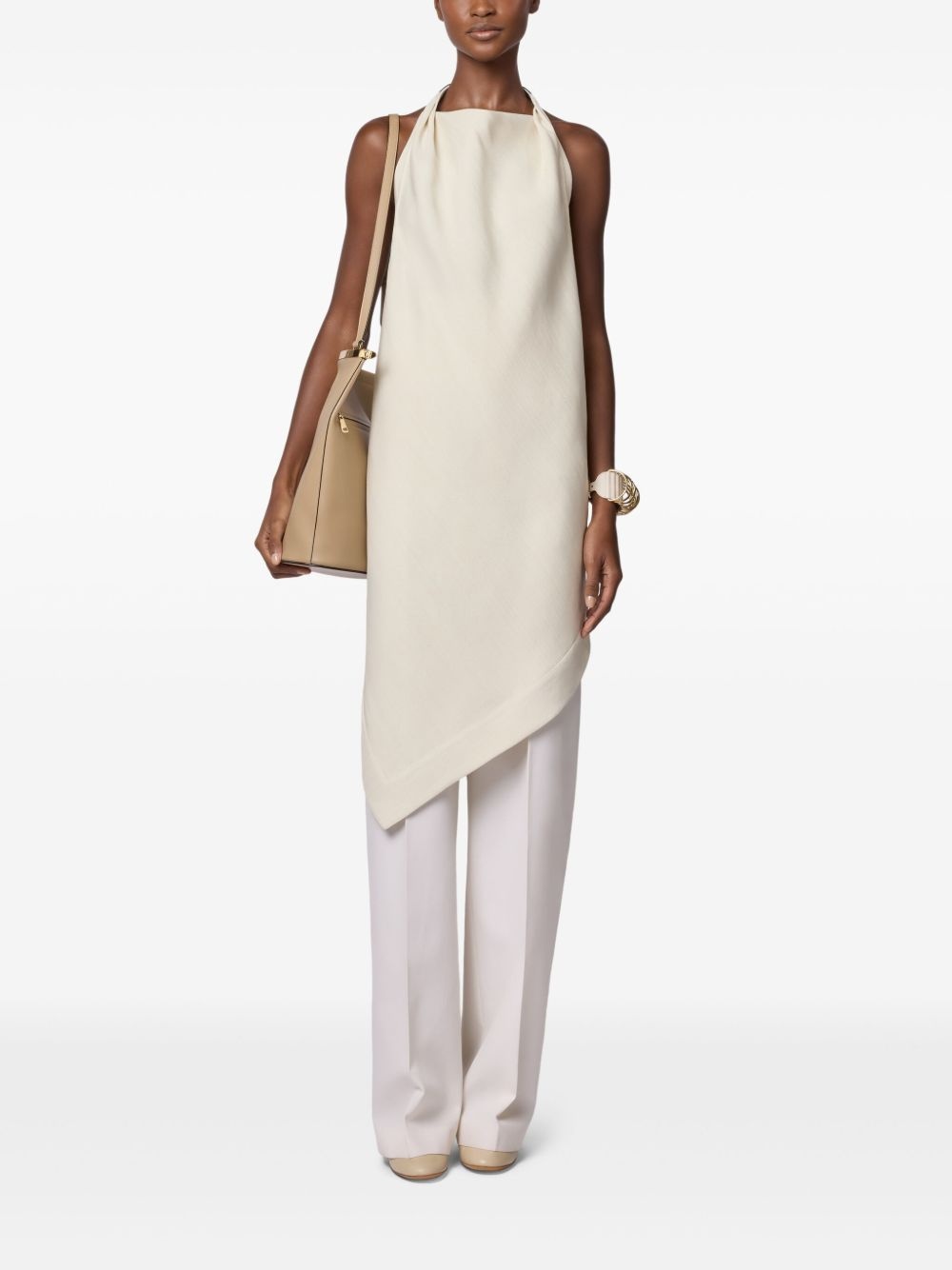 leather-strap tunic top - 2