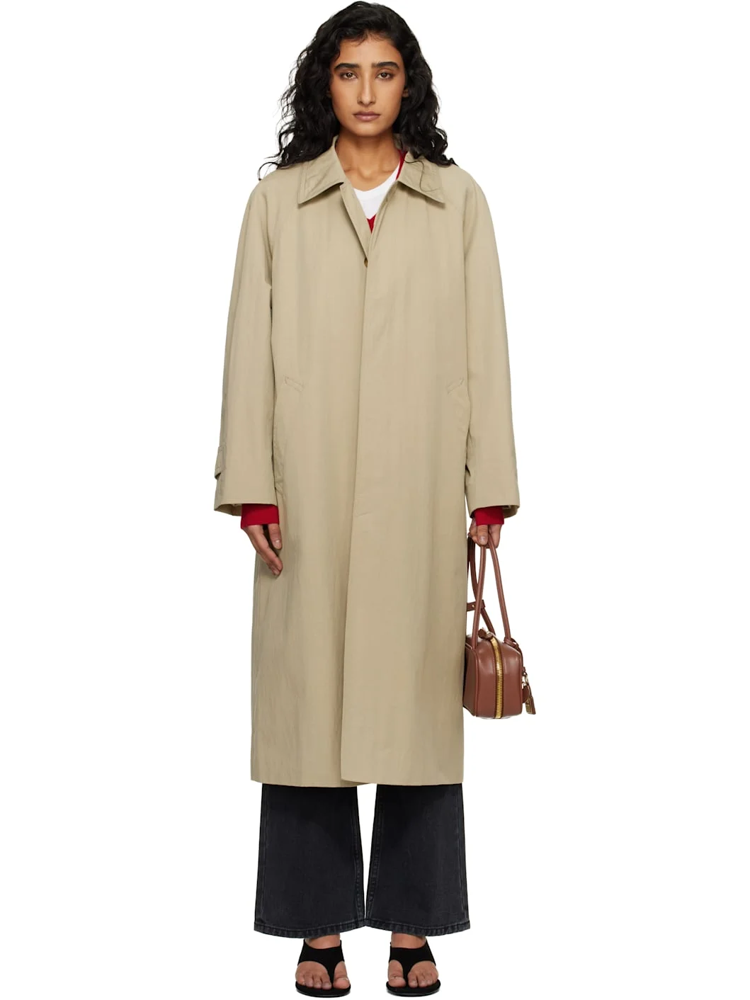 Beige Refined Mac Coat - 1