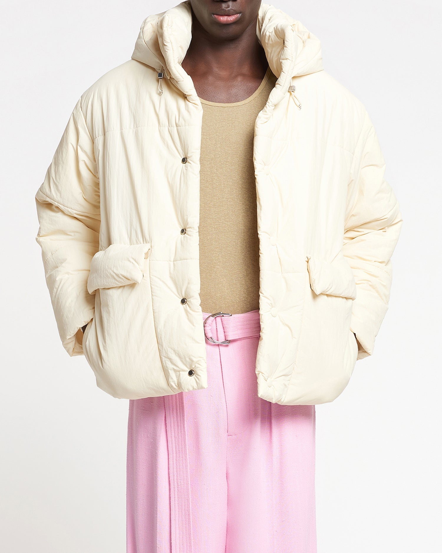 Tech Poplin Hooded Puffer Jacket - 4