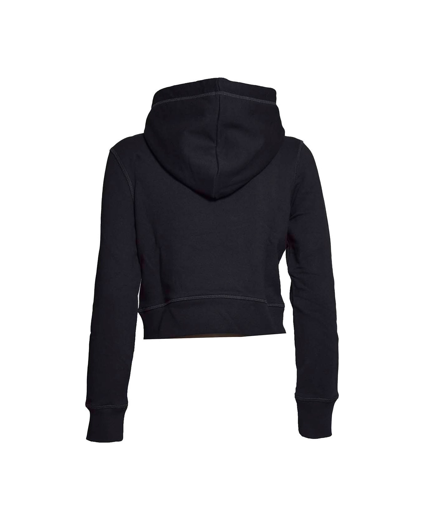 Logo Patch Drawstring Hoodie - 2