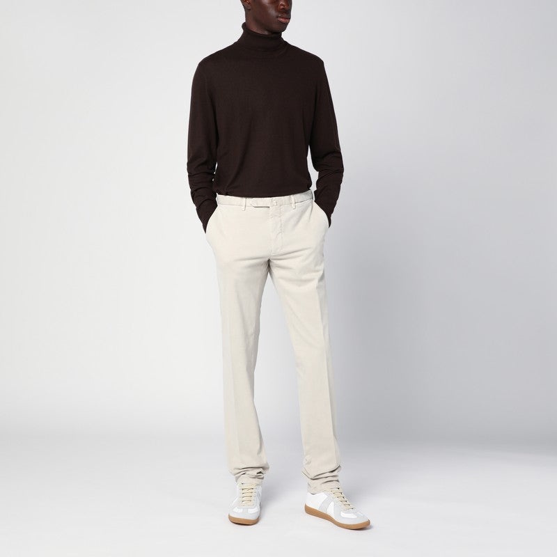 Loro Piana Brown Cashmere Turtleneck Sweater Men - 2