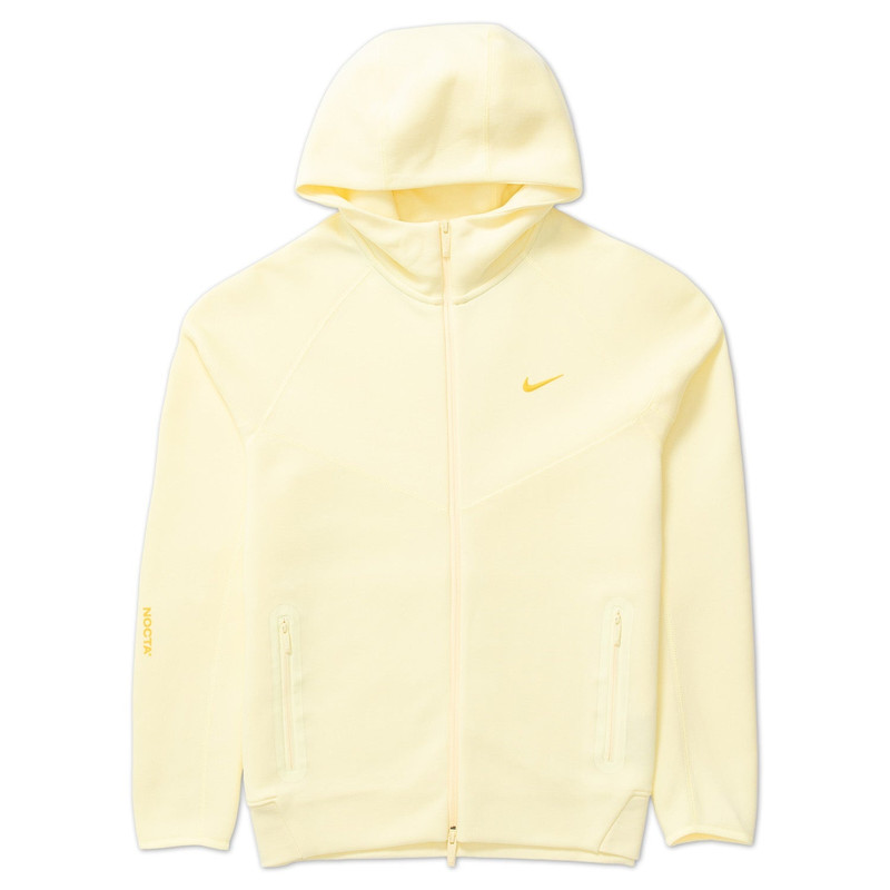 NIKE X NOCTA TECH FLEECE HOODIE - CITRON TINT/VIVID SULFUR - 1