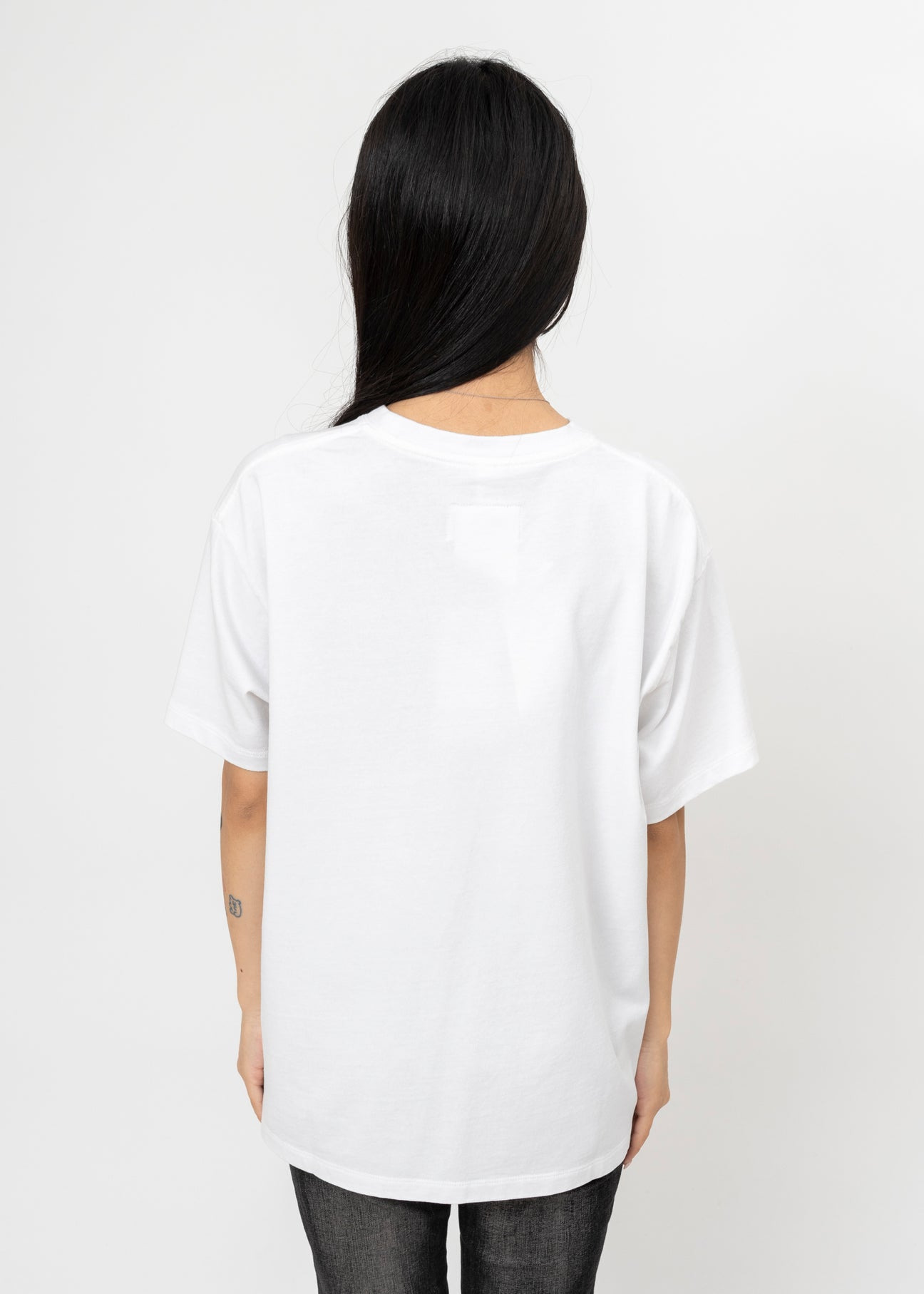 White DOUBLET I Love My Pet Oversized T-shirt - 3