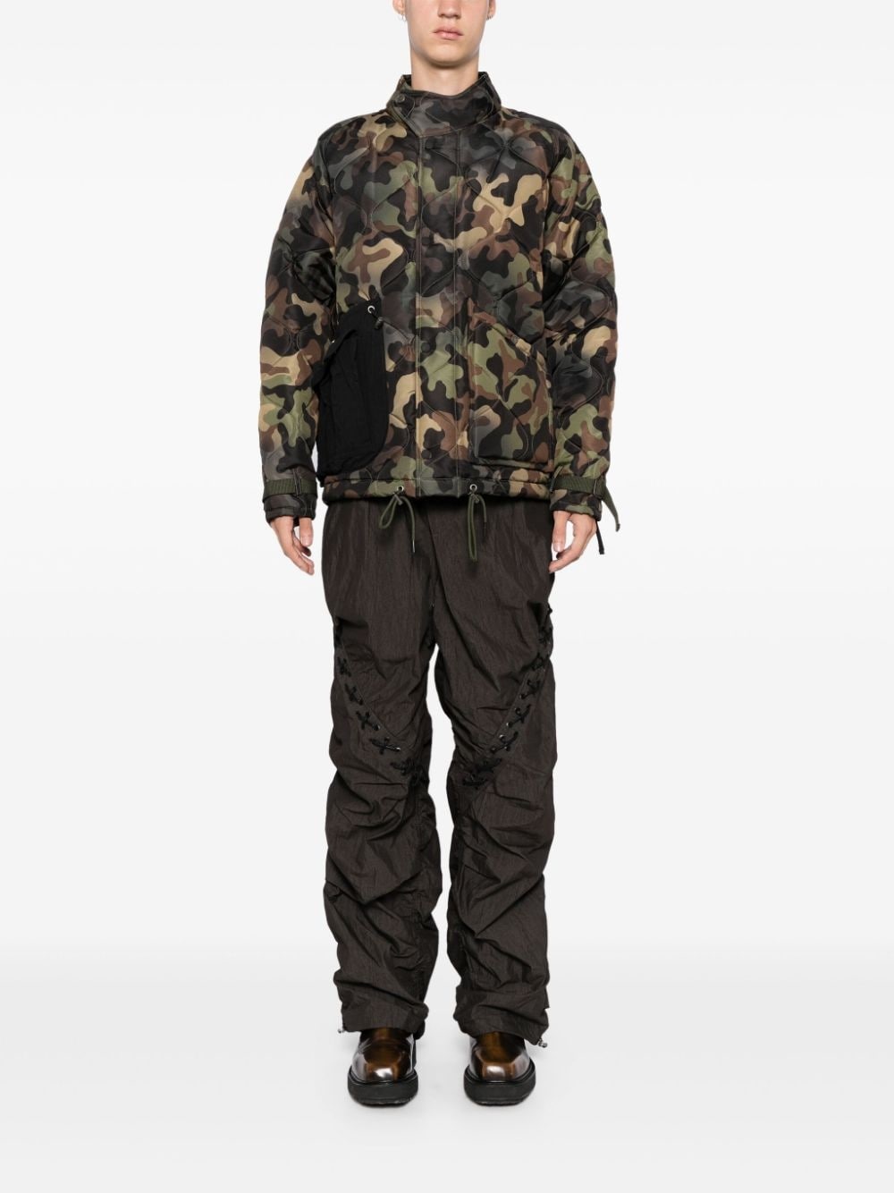 camouflage quilted jacket - 2