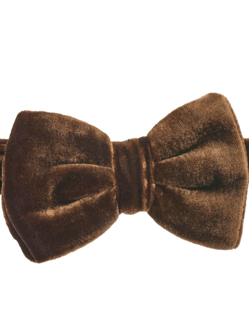 EMPORIO ARMANI velvet texture bow tie outlook