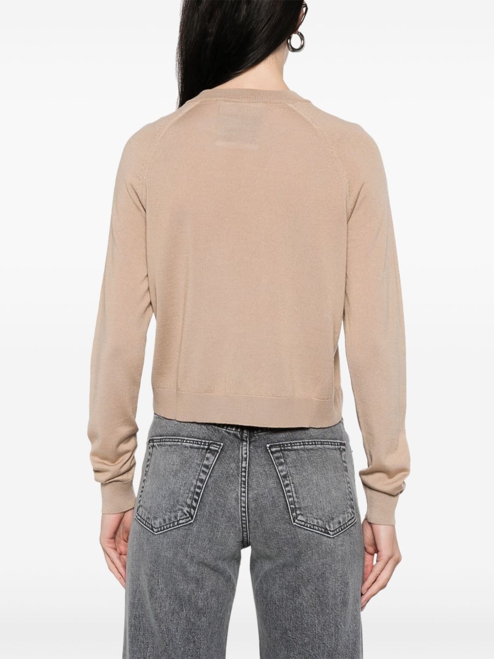 crew-neck cardigan - 4