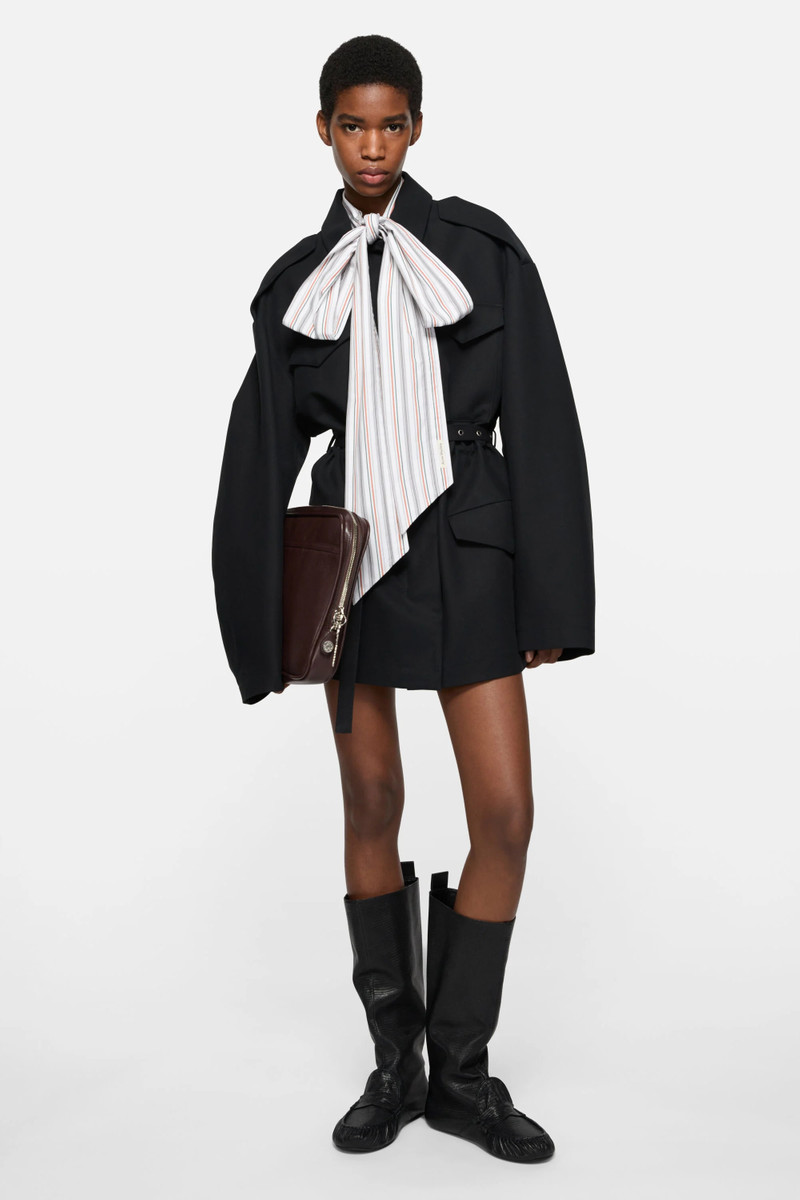 Satin blouson jacket - Black 5